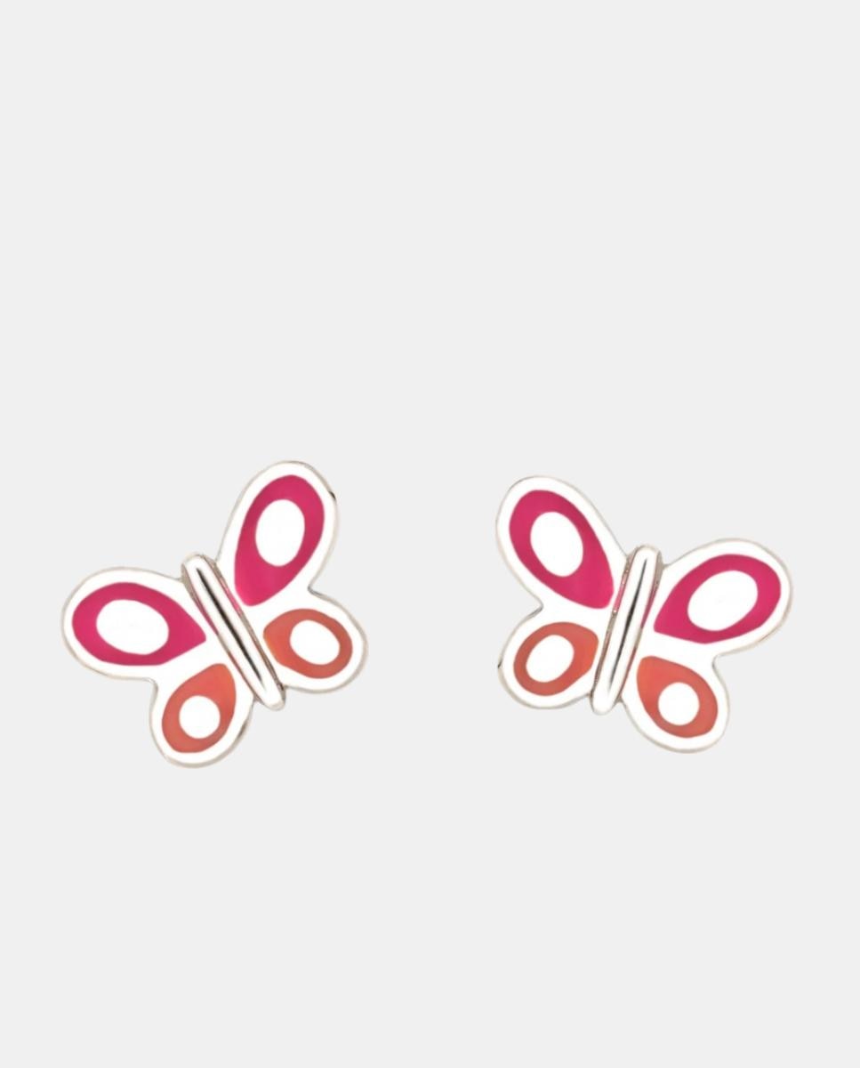 Imagen 1 de Pendientes Diversiones Mariposa fucsia y naranja - Agatha Ruiz de la Prada - Fucsia Fucsia