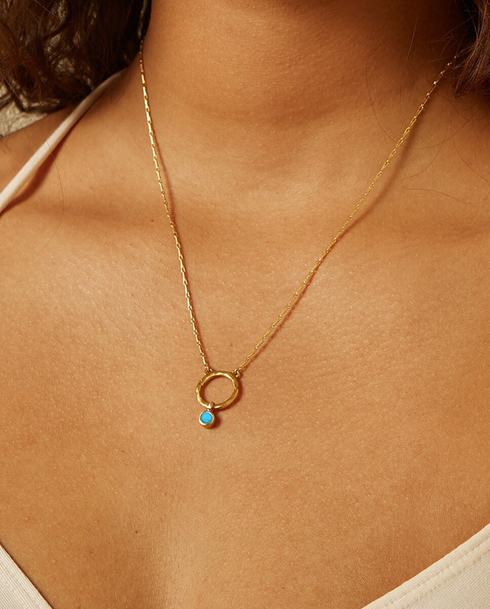 Charm dorado - Satya Jewelry - Turquesa Turquesa-2