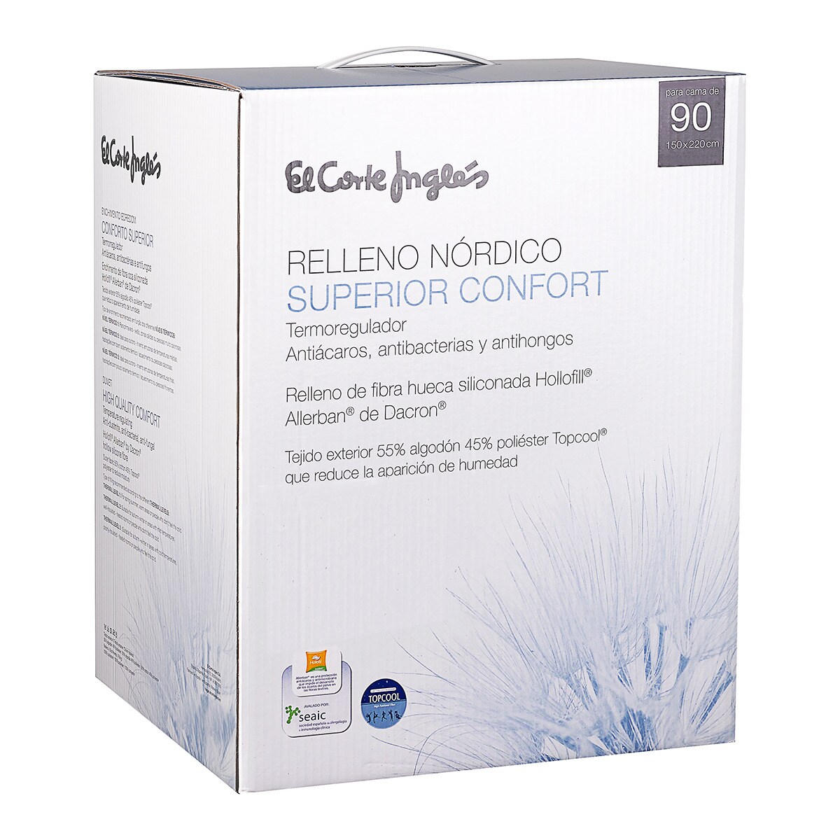 Edredão Nórdico Nível Térmico 2 de Fibra Superior Confort Branco-2