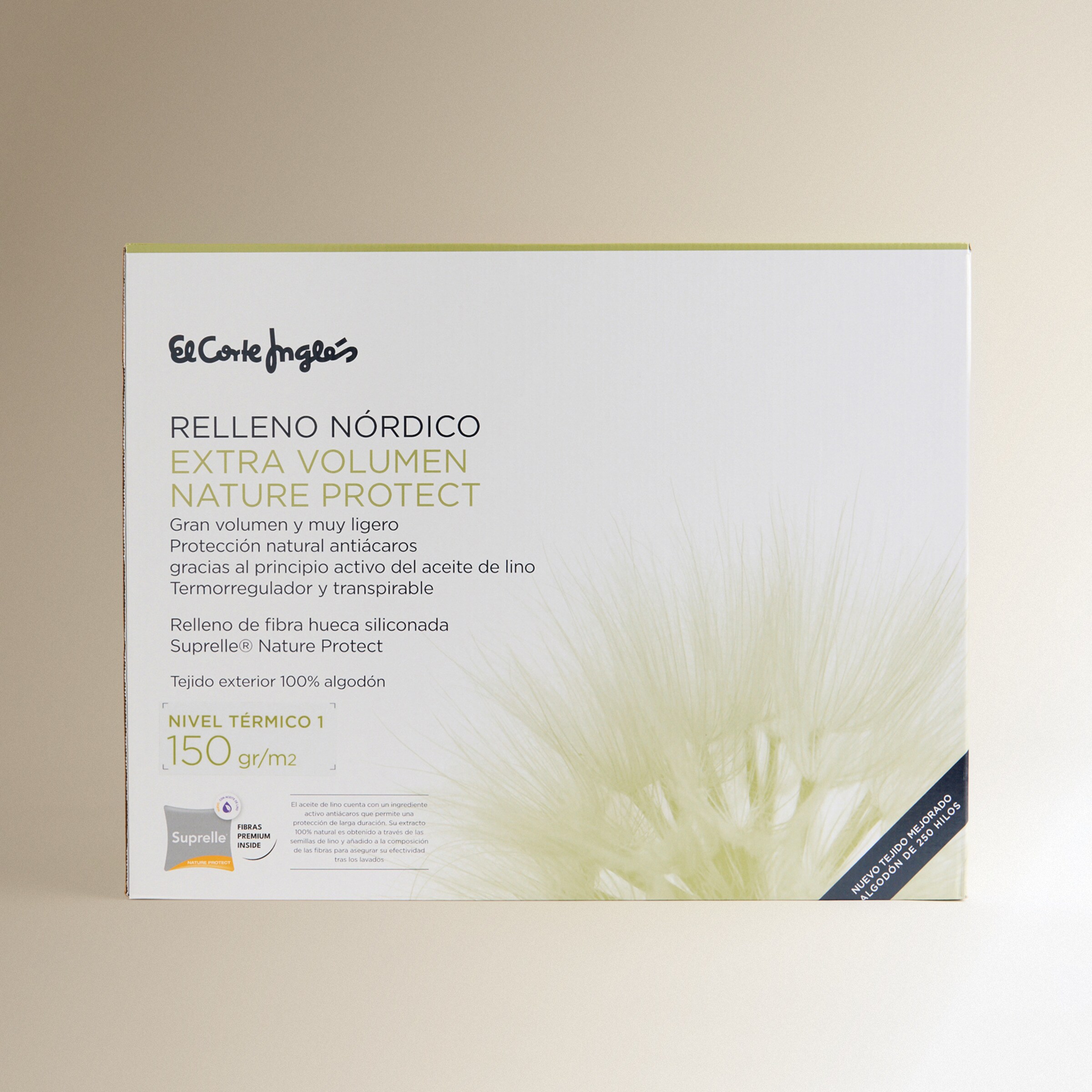 Edredão Nórdico Nível Térmico 1 Fibra Extra Volume Nature Protect Branco-3