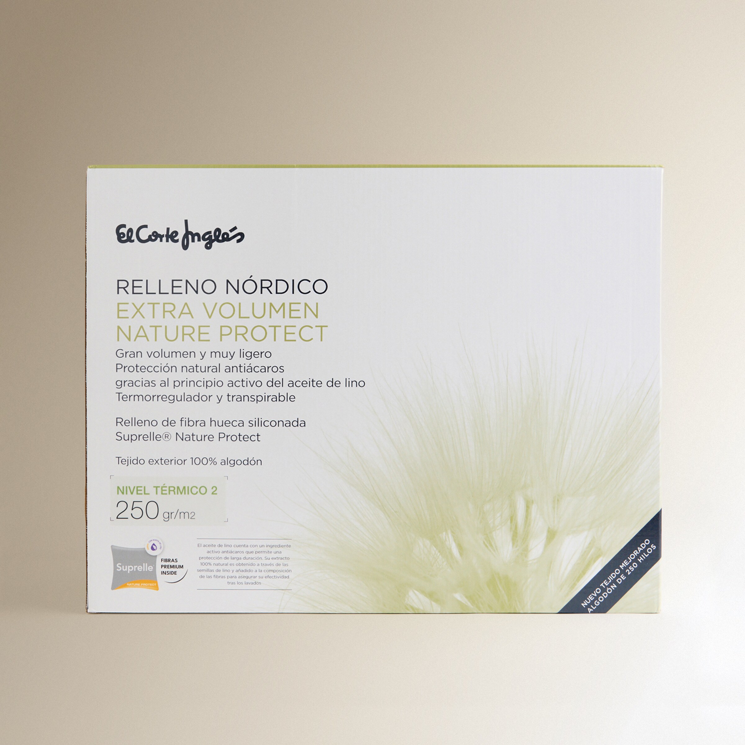 Edredão Nórdico Nível Térmico 2 Fibra Extra Volume Nature Protect Branco-3