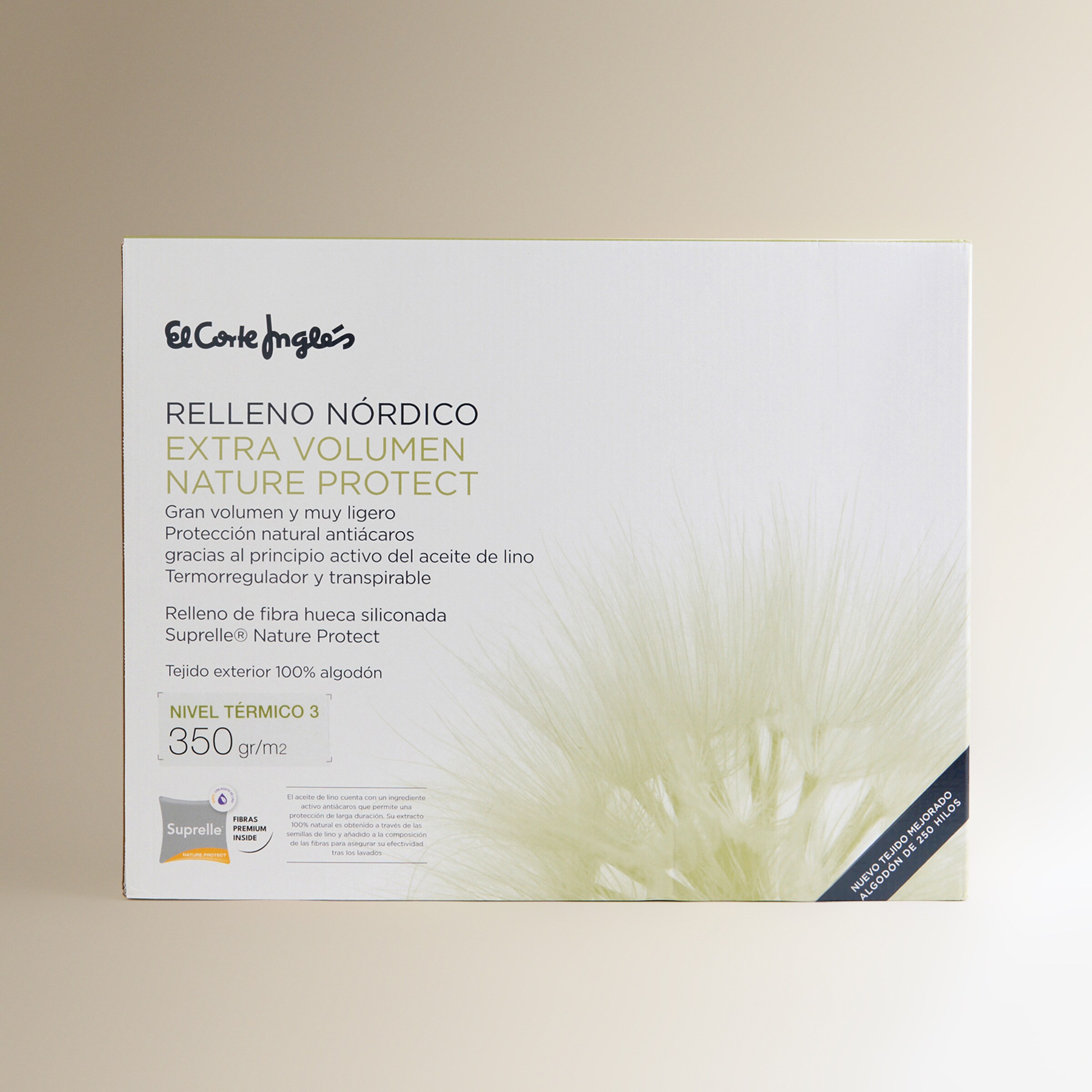 Edredão Nórdico Nível Térmico 3 Fibra Extra Volume Nature Protect Branco-3