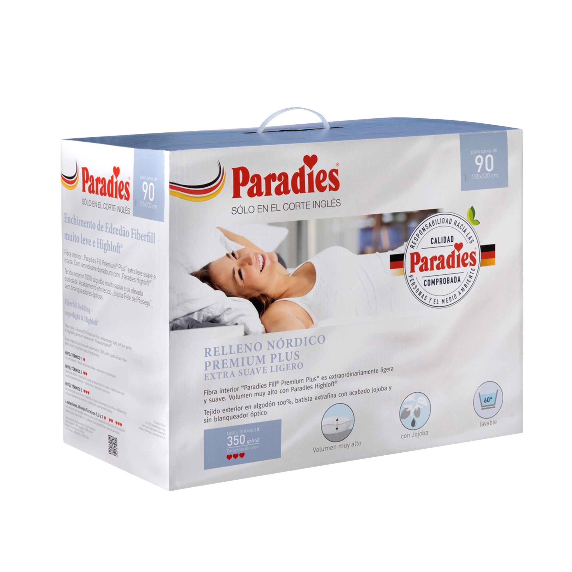 Edredão Nórdico Nível Térmico 3 de Fibra Premium Plus Extrassuave 3