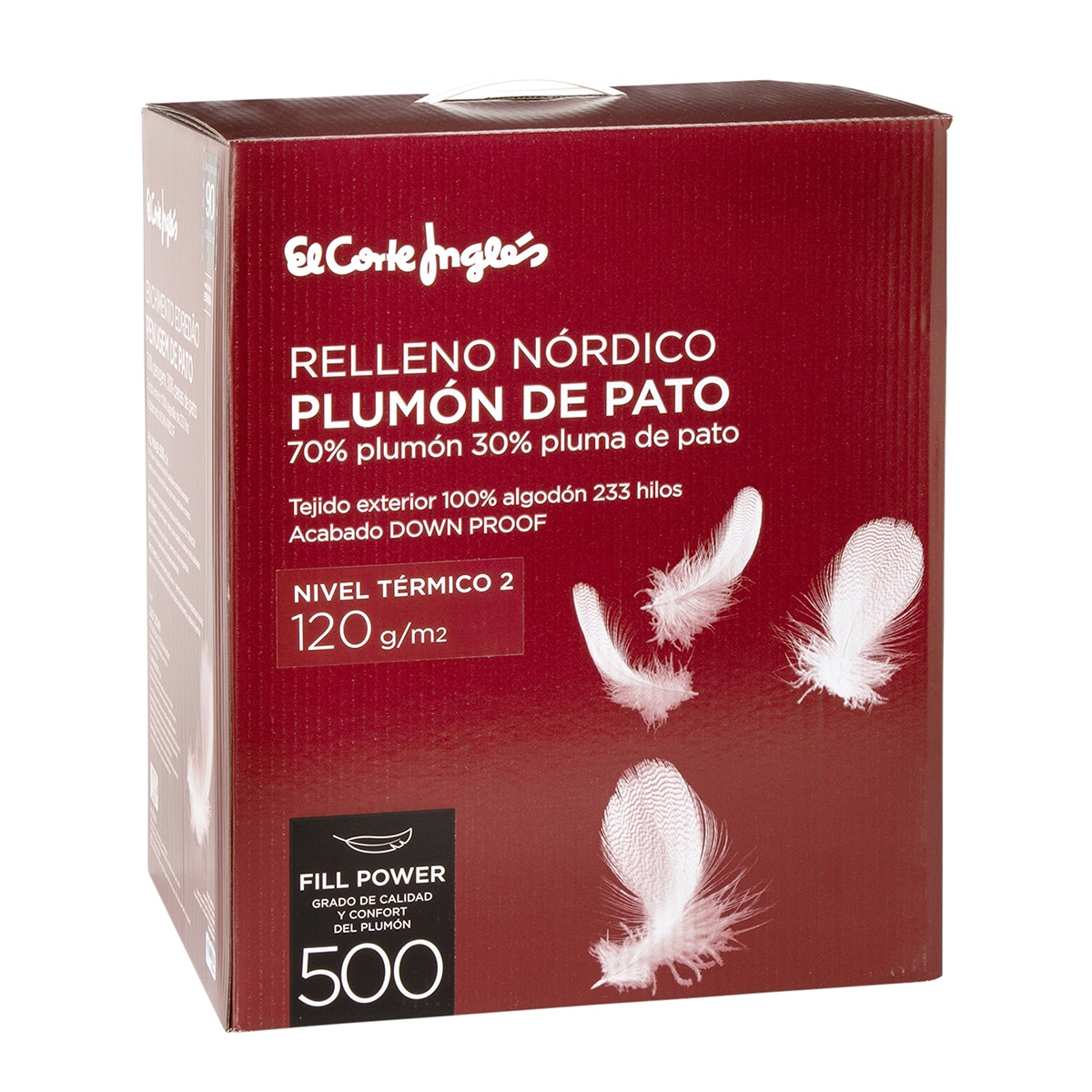 Edredão Nórdico de Nível Térmico 2 com Penugem Clássica de Pato Branco-3