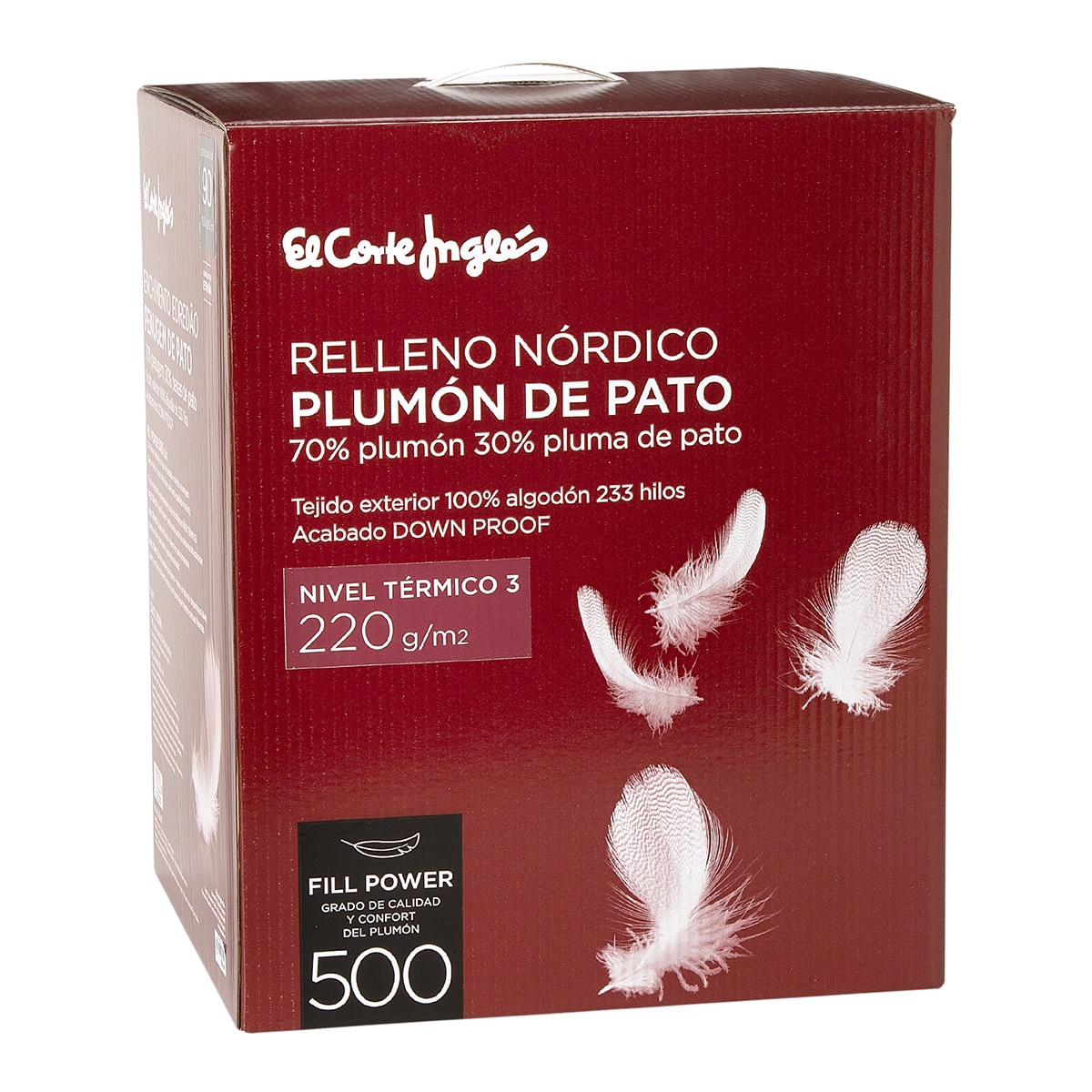 Edredão Nórdico de Nível Térmico 3 com Penugem Clássica de Pato Branco-3