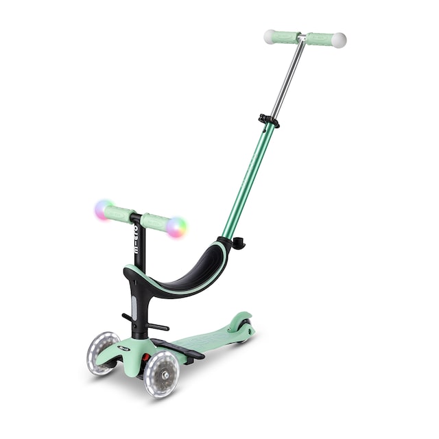 Patinete Micro Mini2 Grow Deluxe Magic LED color menta