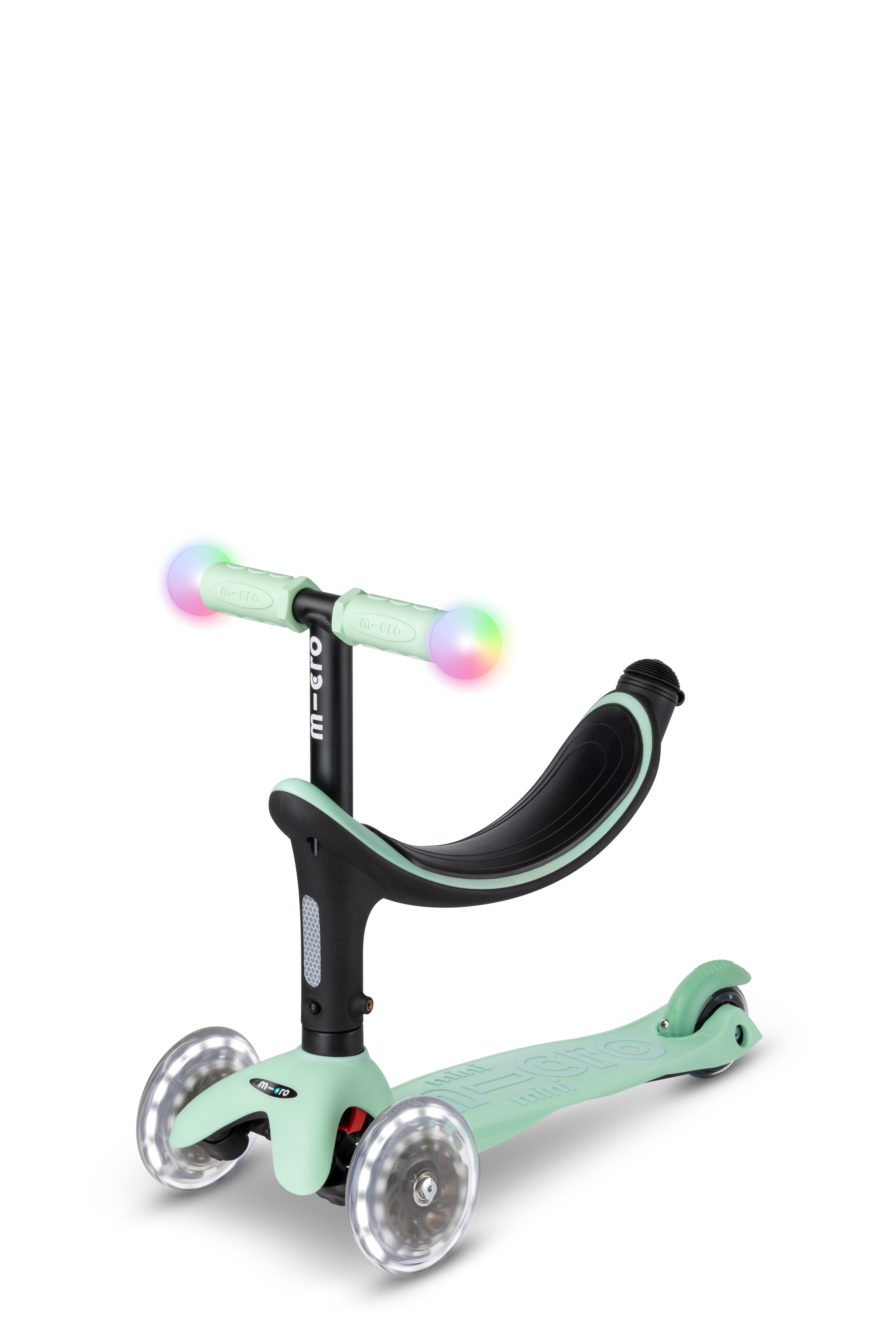 Patinete Micro Mini2 Grow Deluxe Magic LED color menta 3