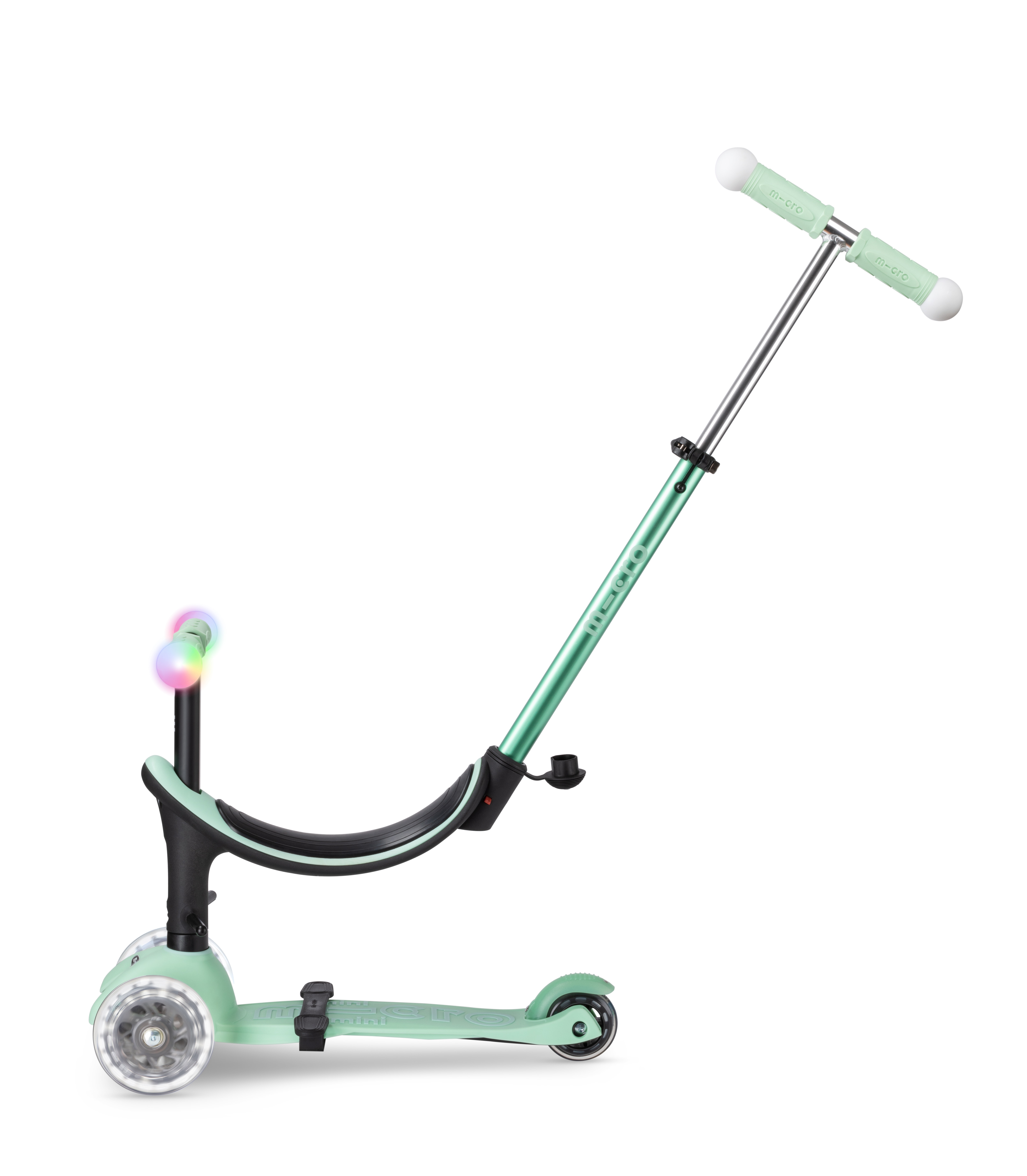 Patinete Micro Mini2 Grow Deluxe Magic LED color menta 4