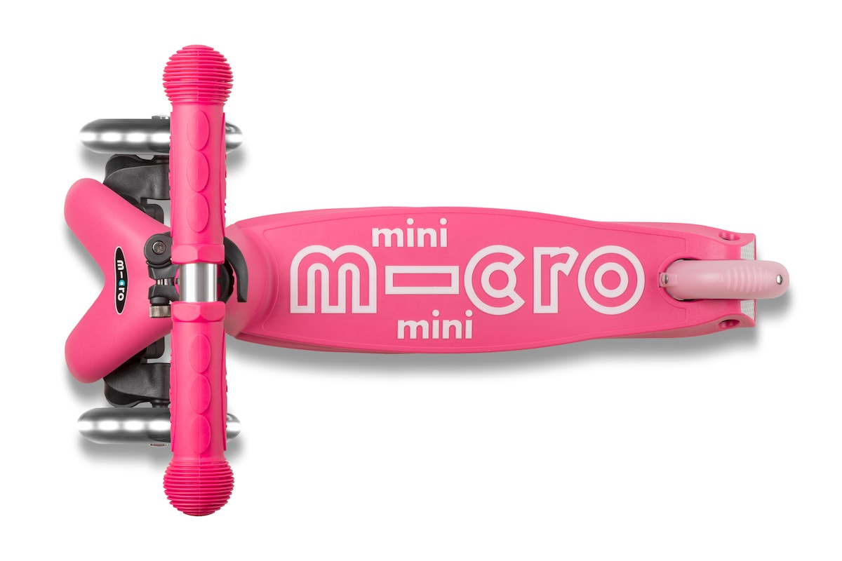 Patinete Mini Micro Deluxe LED Rosa 3