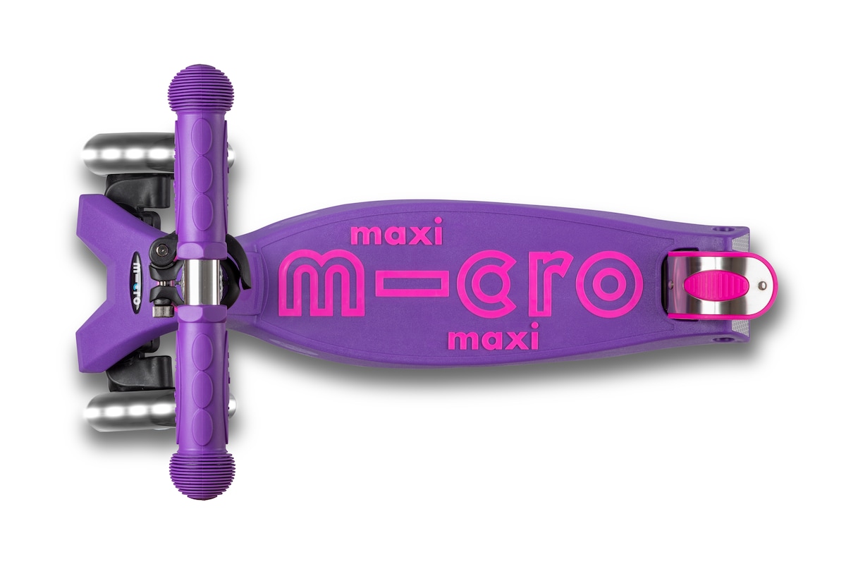 Patinete Maxi Micro Deluxe LED Púrpura 3