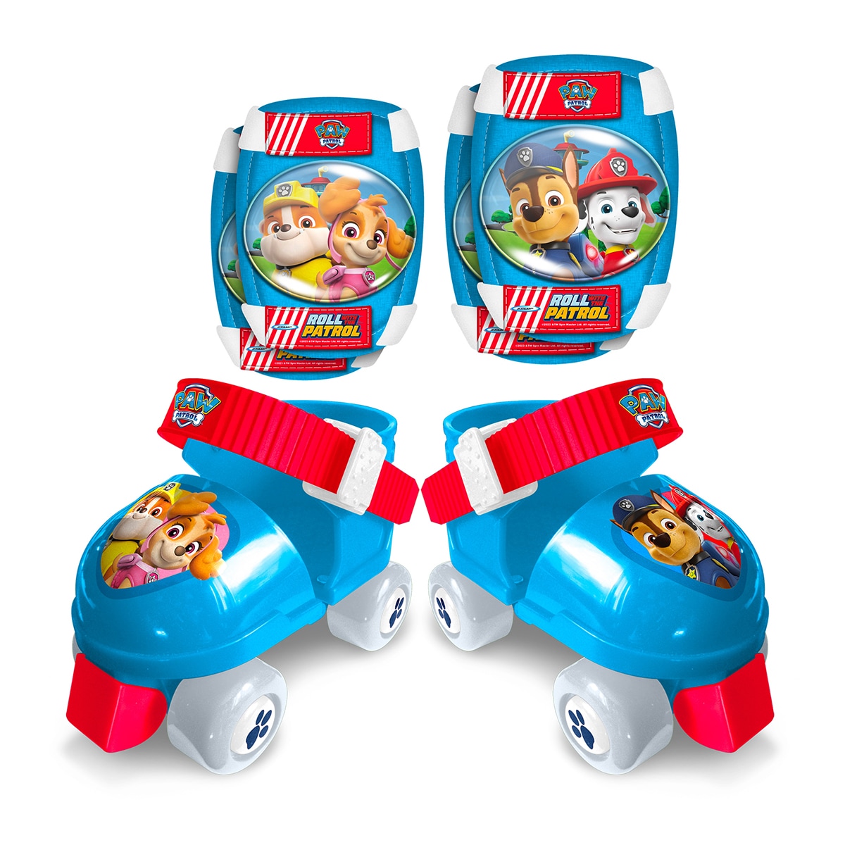 Set de patines, coderas y rodilleras Paw Patrol Stamp 1