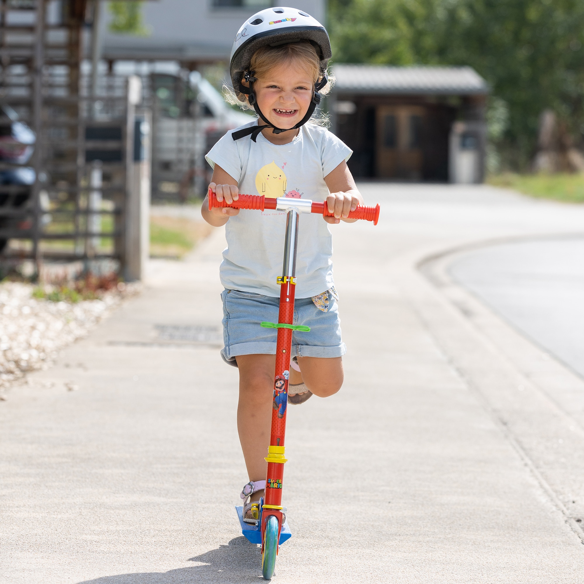 Patinete plegable Super Mario Smoby 2