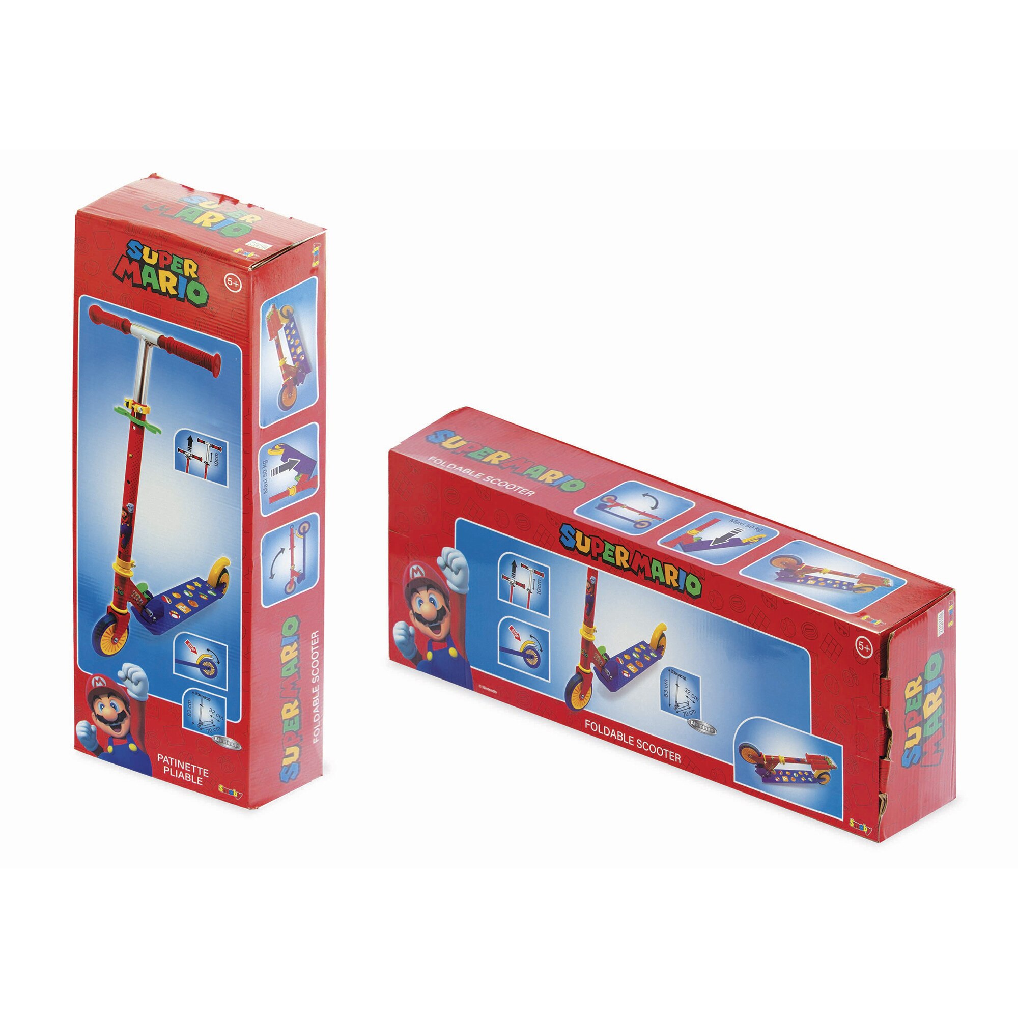 Patinete plegable Super Mario Smoby 5