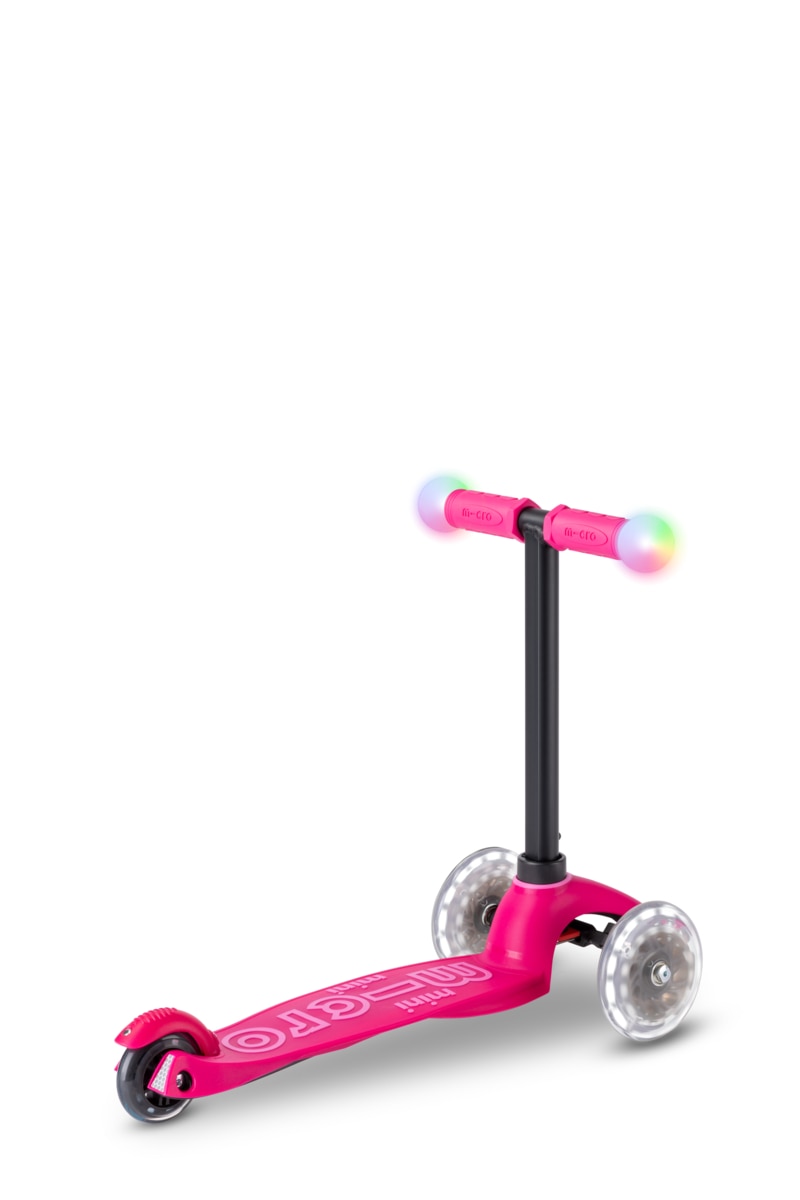 Patinete Mini2Grow Deluxe Magic LED Rosa Micro 8