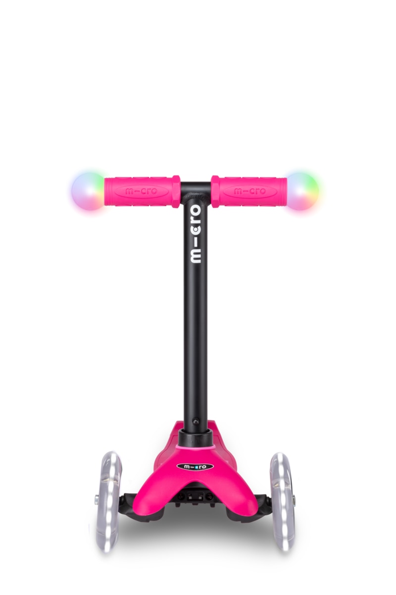 Patinete Mini2Grow Deluxe Magic LED Rosa Micro 13