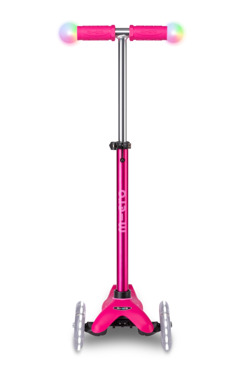 Patinete Mini2Grow Deluxe Magic LED Rosa Micro 14