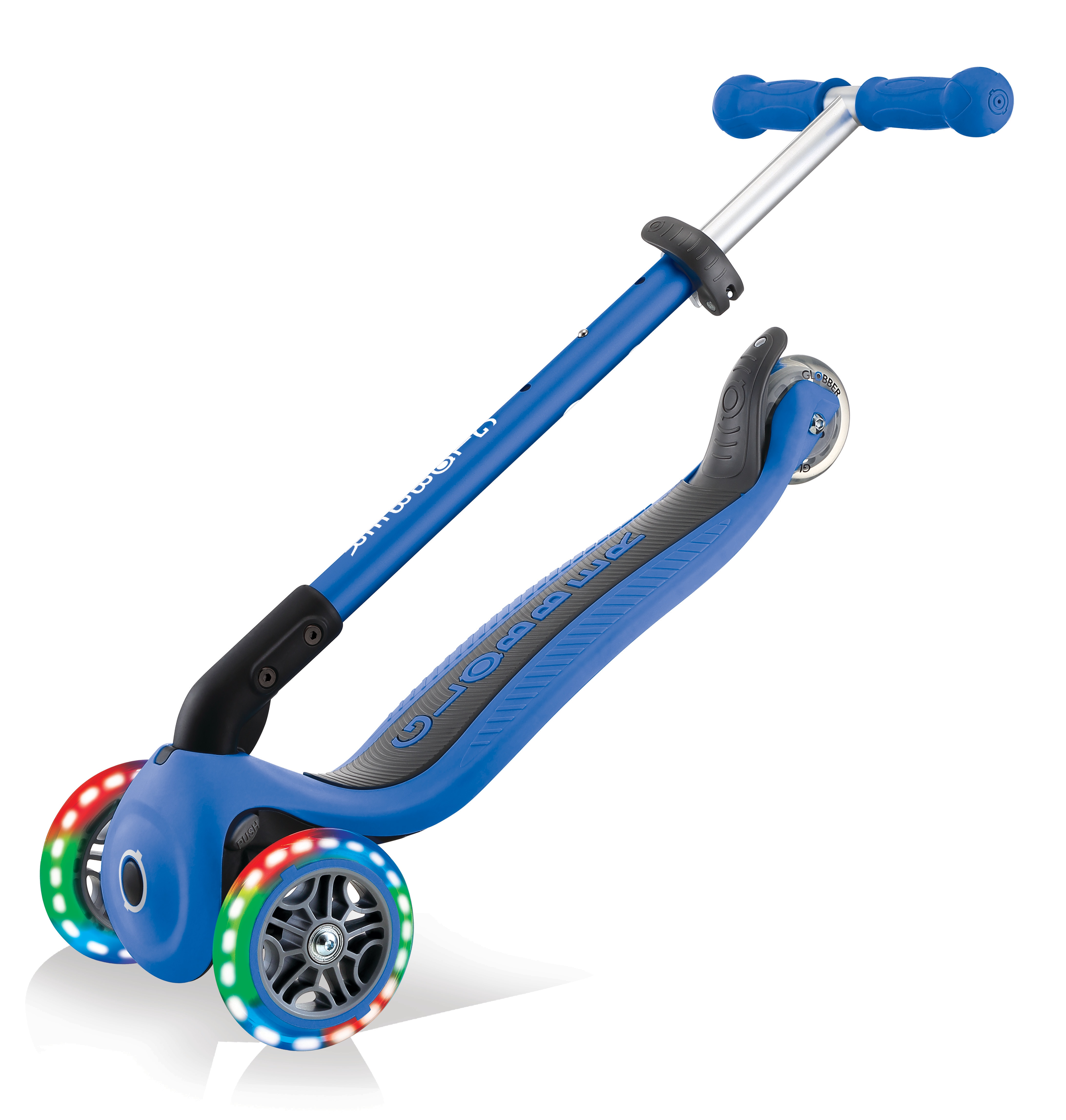 Patinete Primo Plegable de Luces Azul Globber 4