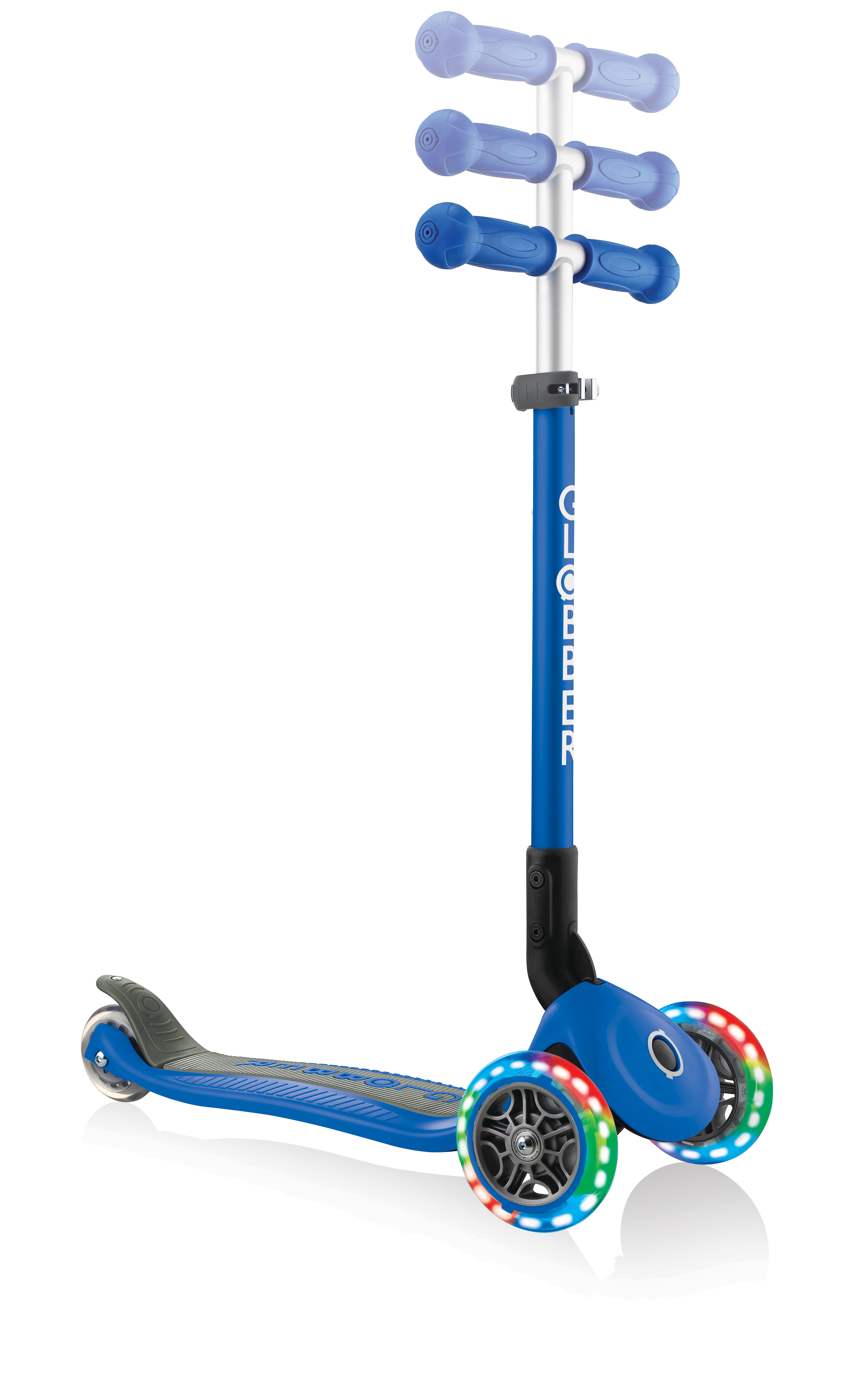 Patinete Primo Plegable de Luces Azul Globber 6