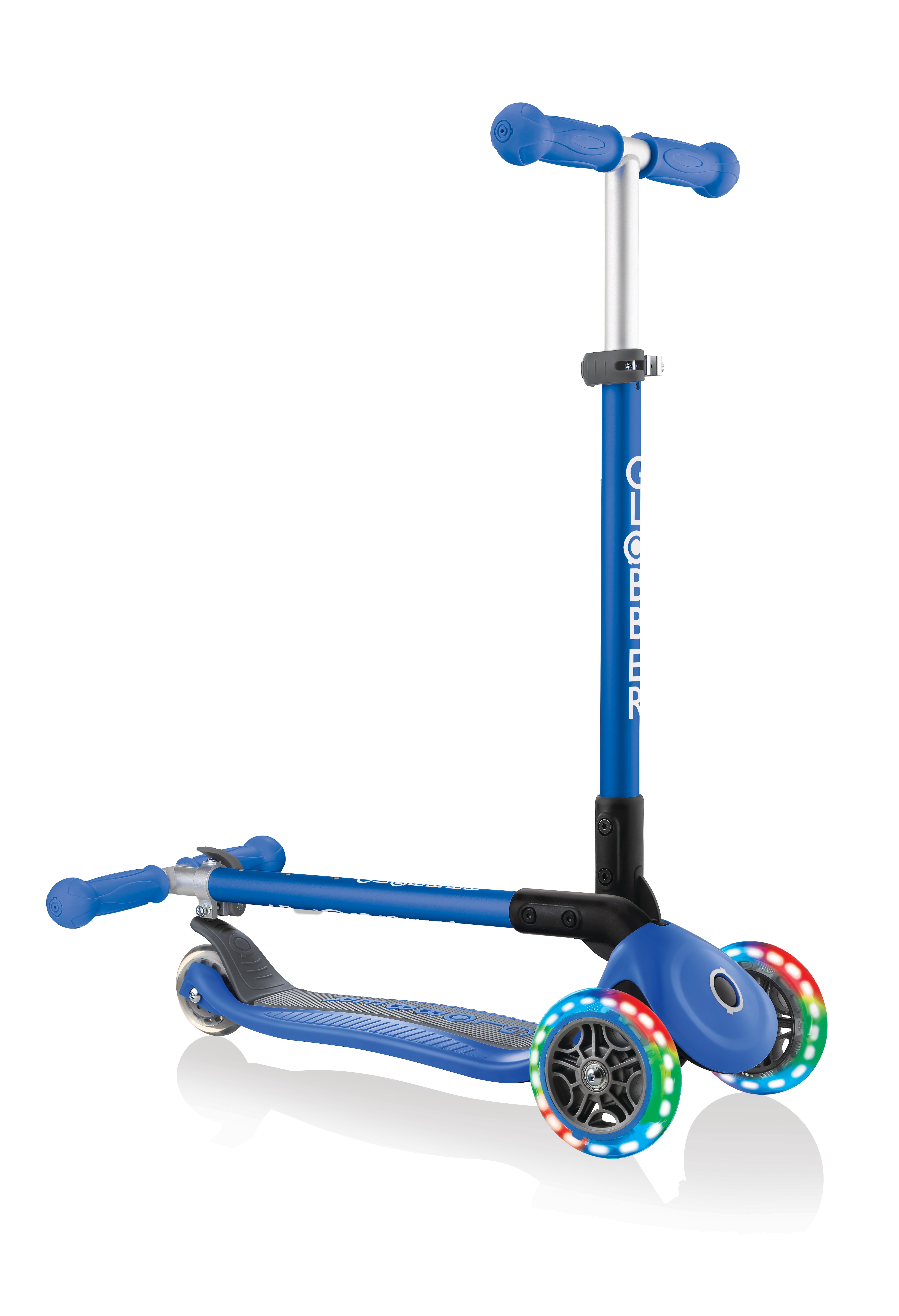 Patinete Primo Plegable de Luces Azul Globber 7