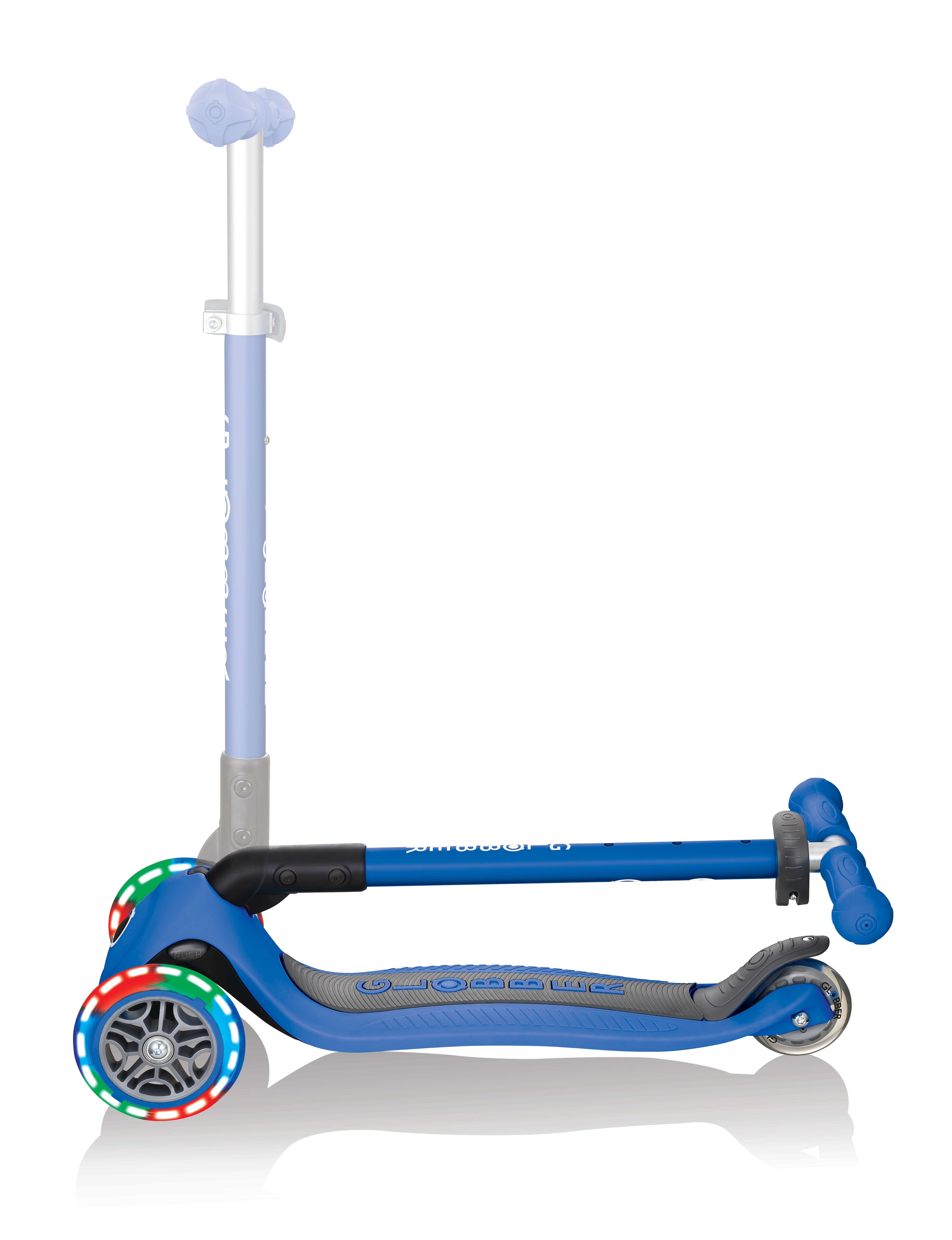 Patinete Primo Plegable de Luces Azul Globber 8