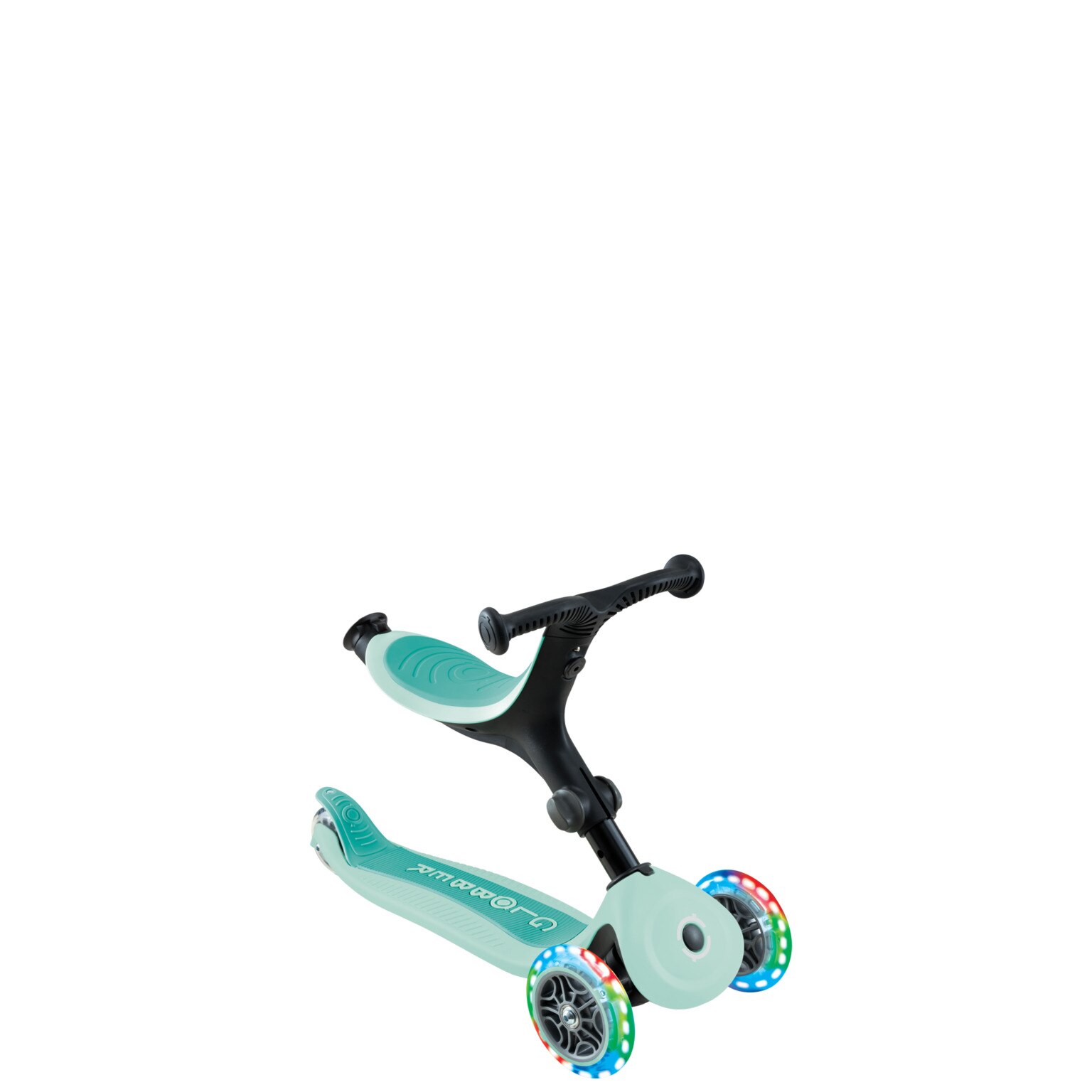 Patinete Go Up Active luces Menta Globber 7