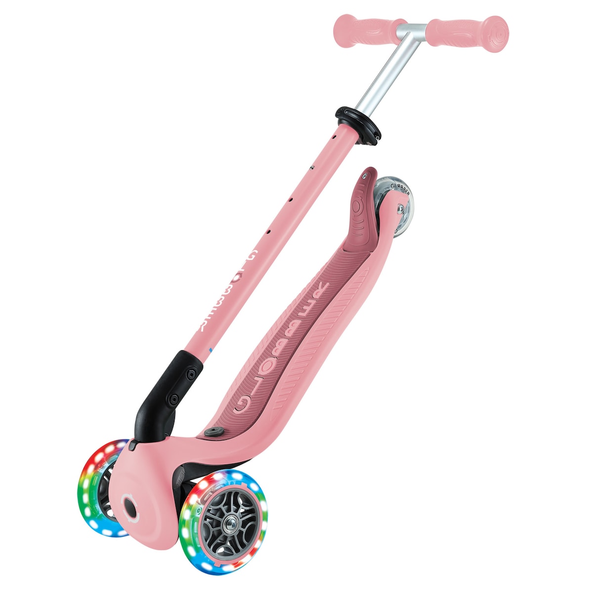 Patinete Go Up Active luces Rosa Pastel Globber 5