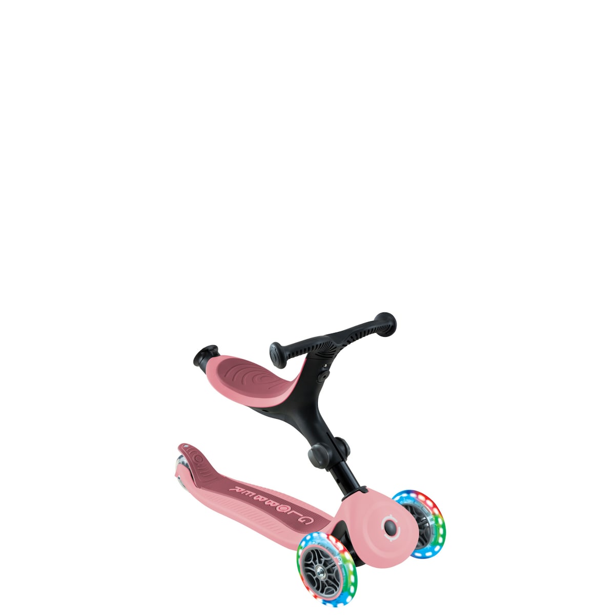Patinete Go Up Active luces Rosa Pastel Globber 7