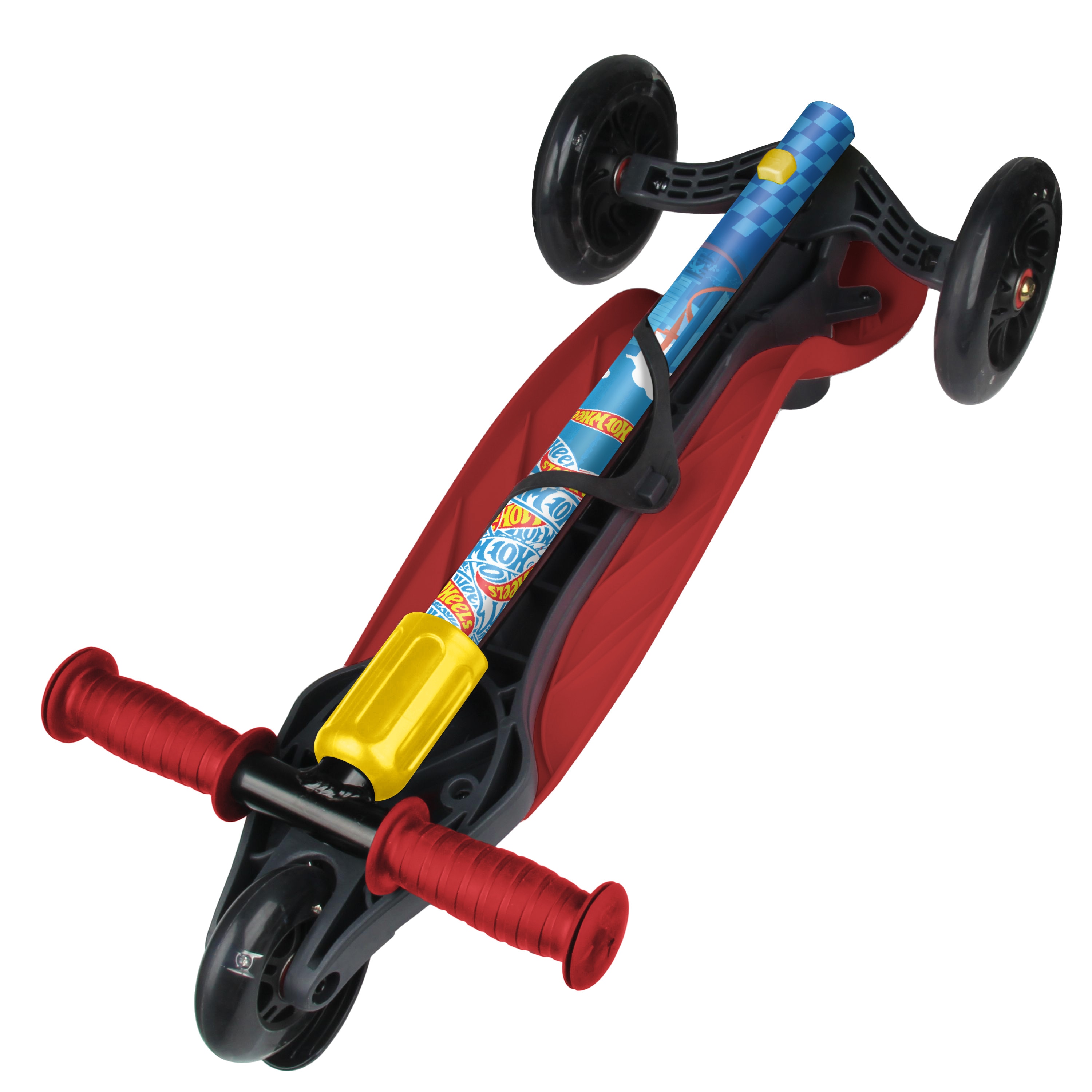 Patinete 3 Ruedas Con Luces Led Hot Wheels Deqube 3