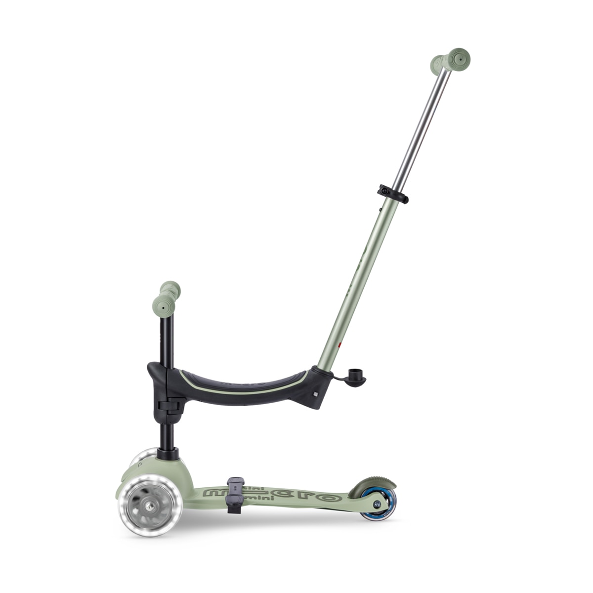Patinete Mini2Grow Deluxe LED 2.0 Olive Sage Micro 9