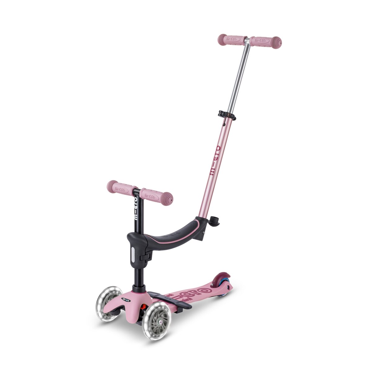 Imagen 0 de Patinete Mini2Grow Deluxe LED 2.0 Dusty Rose Micro