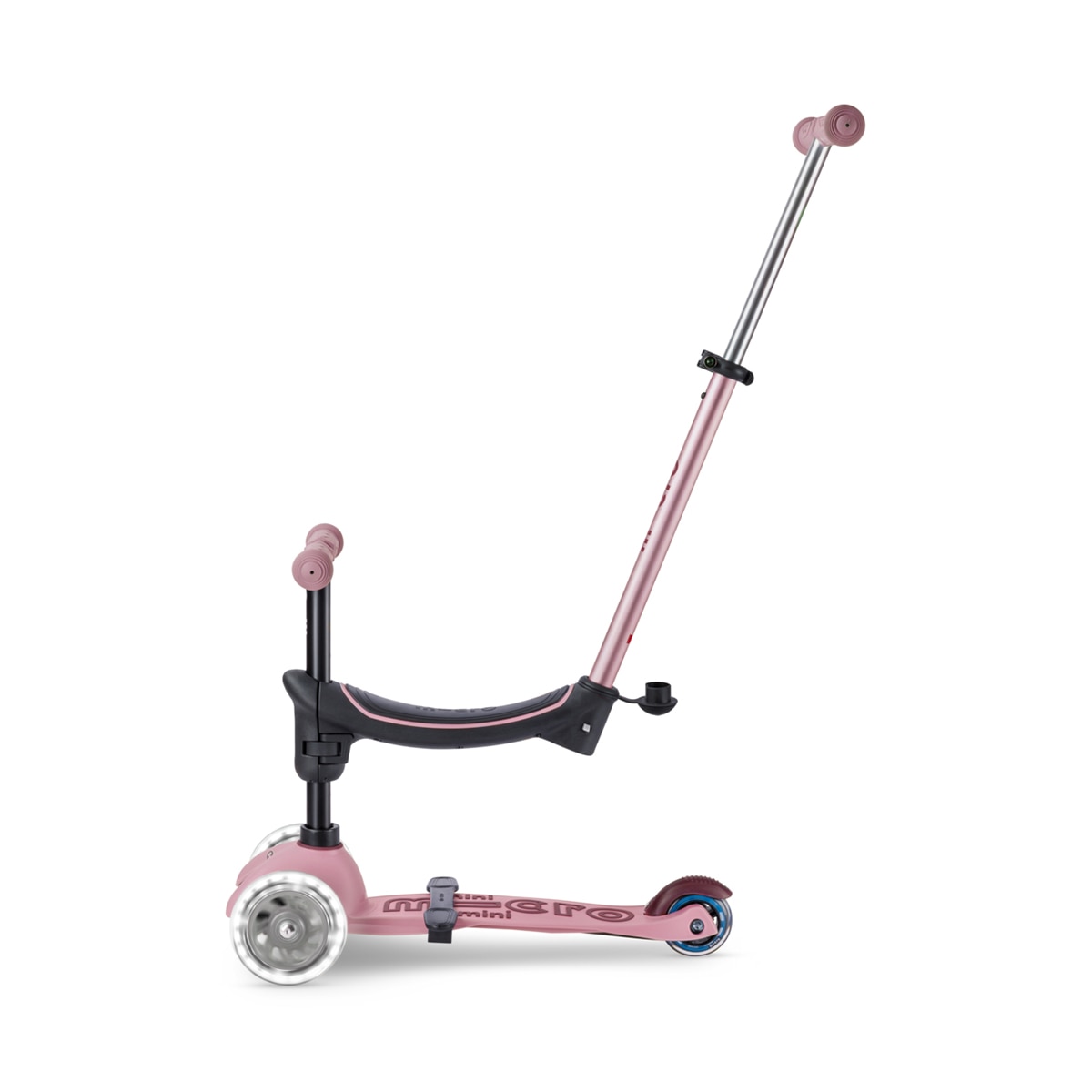 Patinete Mini2Grow Deluxe LED 2.0 Dusty Rose Micro 2