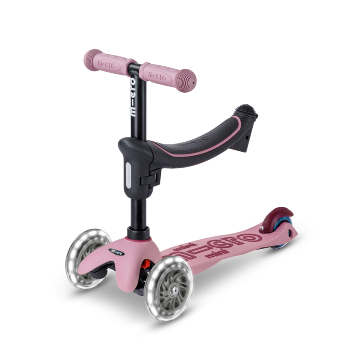 Patinete Mini2Grow Deluxe LED 2.0 Dusty Rose Micro 5