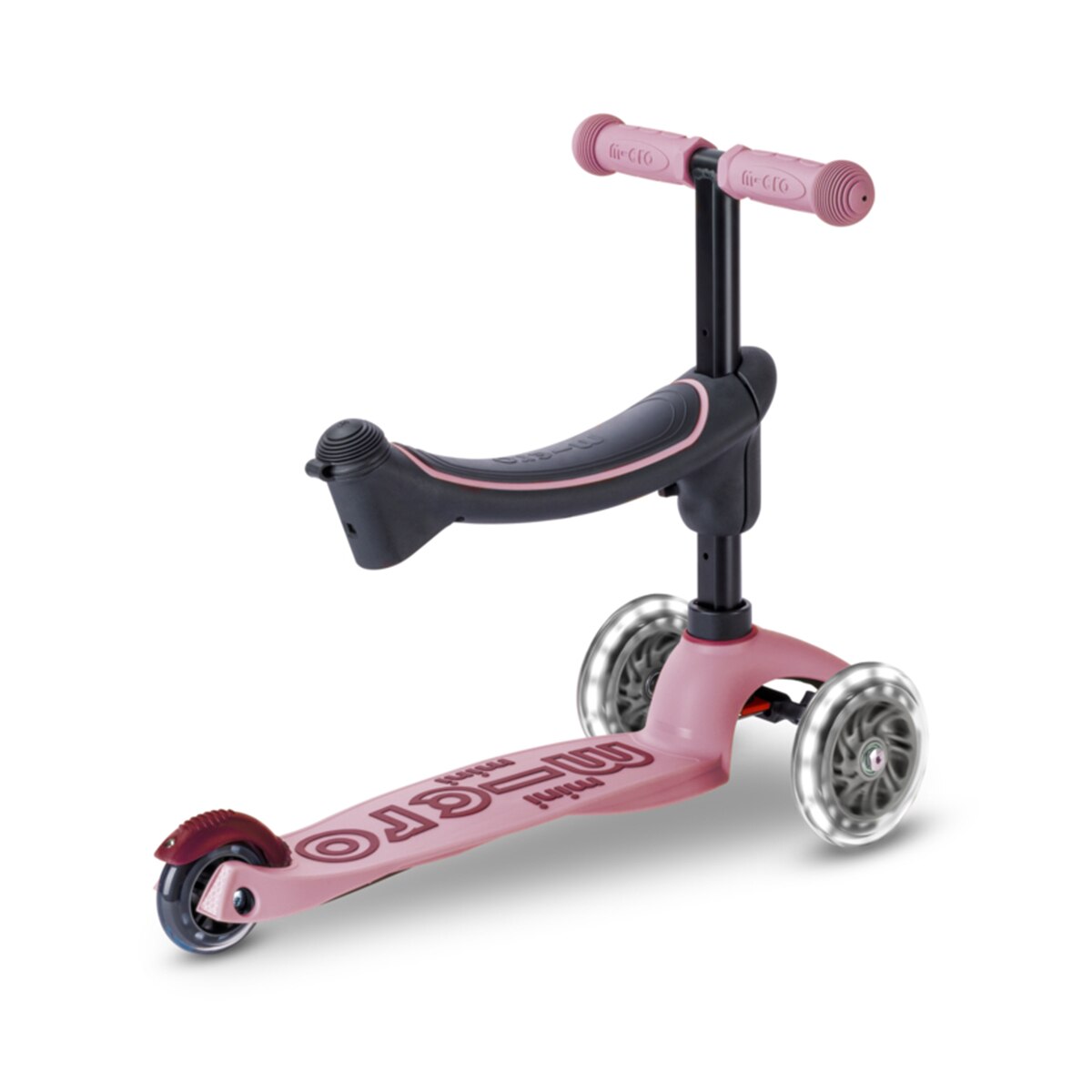 Patinete Mini2Grow Deluxe LED 2.0 Dusty Rose Micro 9