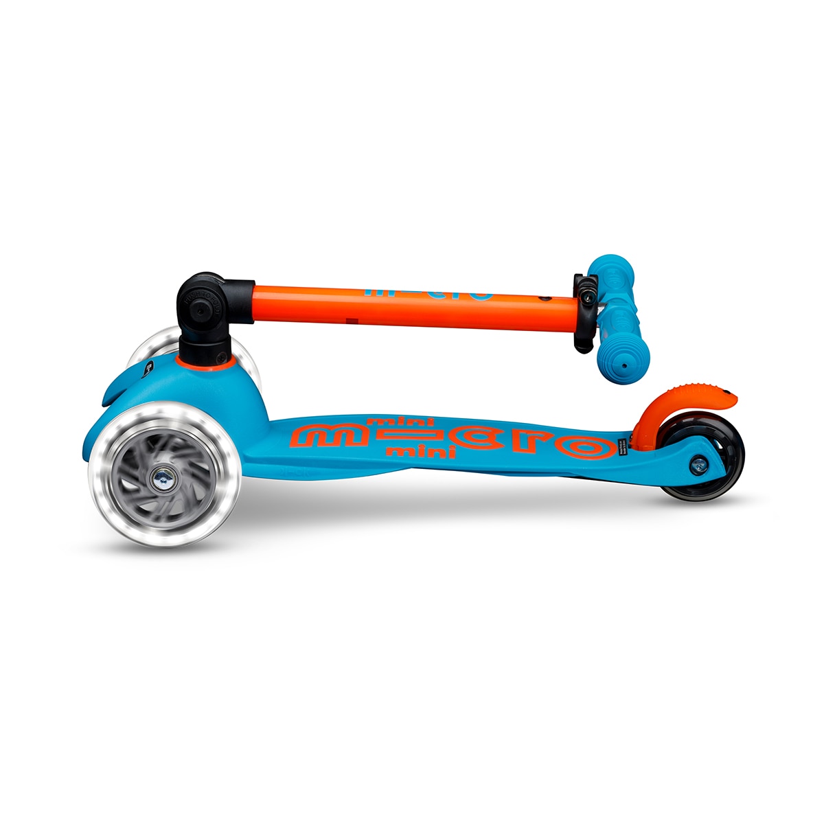 Patinete Mini Deluxe Foldable Neon LED Sunset Orange Micro 3
