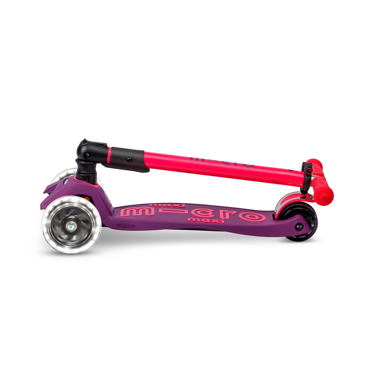 Patinete Maxi Deluxe Foldable Neon LED Ultra Pink Micro 3