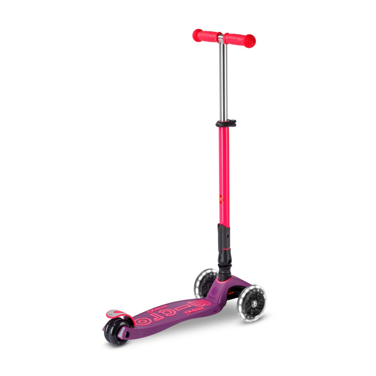 Patinete Maxi Deluxe Foldable Neon LED Ultra Pink Micro 4