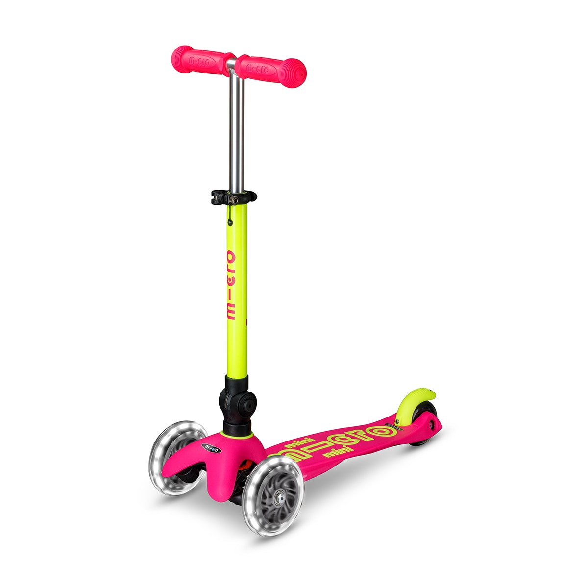 Imagen 1 de Patinete Mini Deluxe Foldable Neon LED Flamingo Yellow Micro
