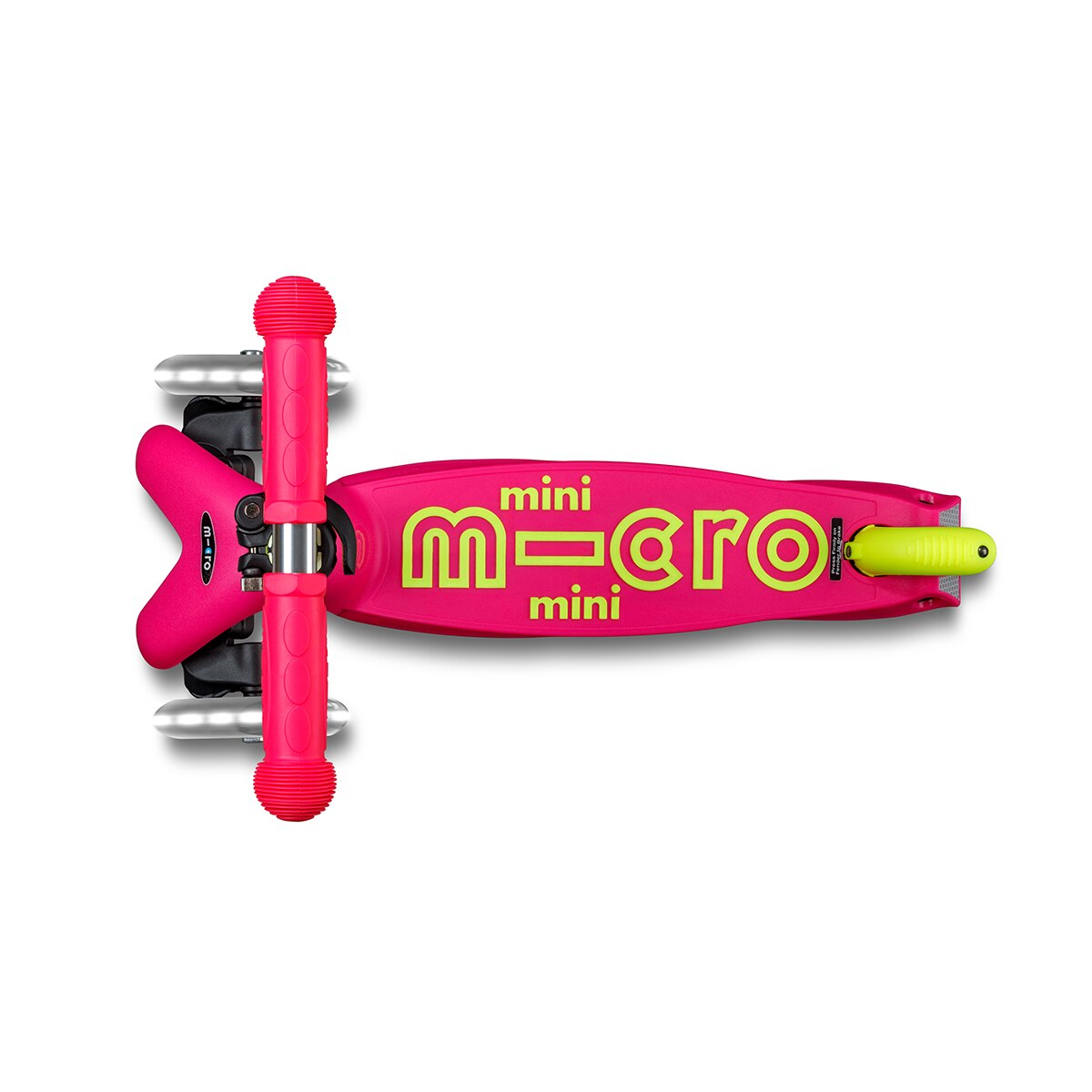Imagen 2 de Patinete Mini Deluxe Foldable Neon LED Flamingo Yellow Micro