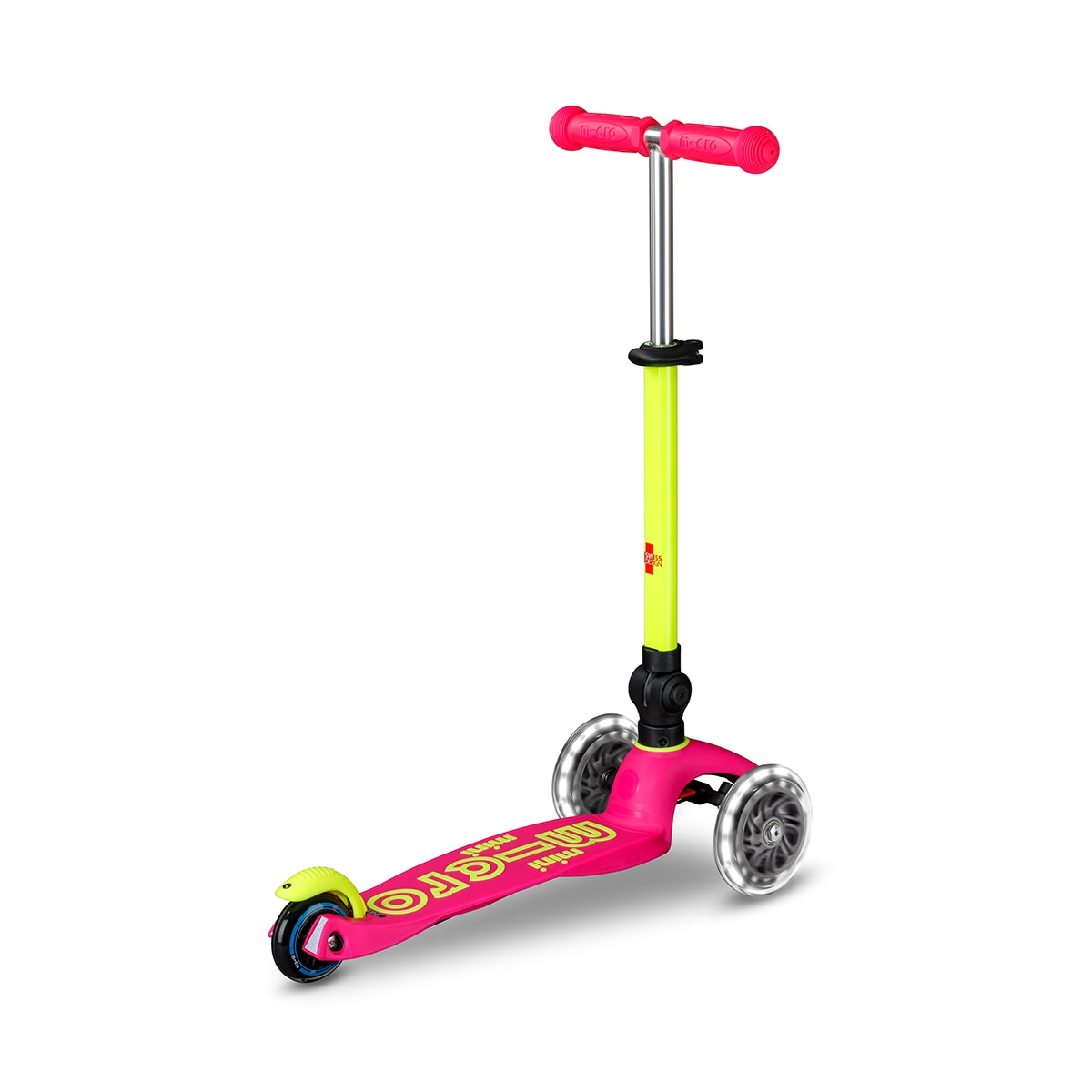 Imagen 3 de Patinete Mini Deluxe Foldable Neon LED Flamingo Yellow Micro