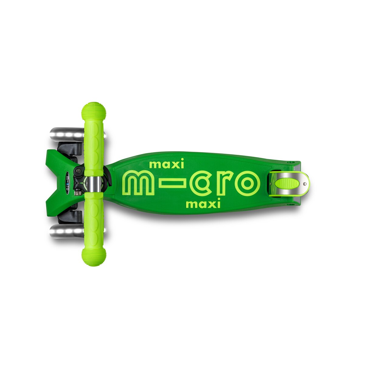 Patinete Maxi Deluxe Foldable Neon LED Parrot Green Micro 2