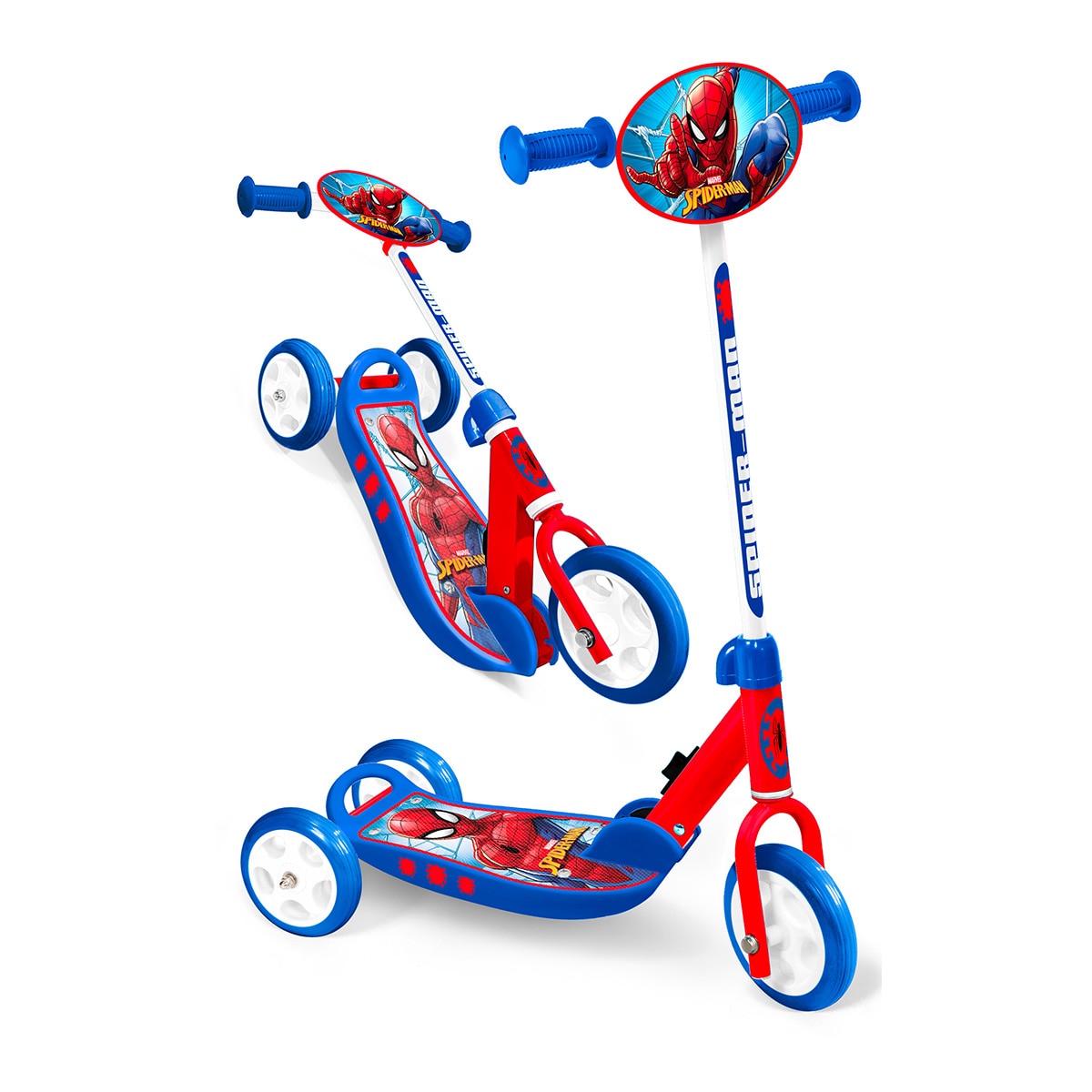 Imagen 0 de Patinete Spiderman 3 Ruedas Plegable Stamp