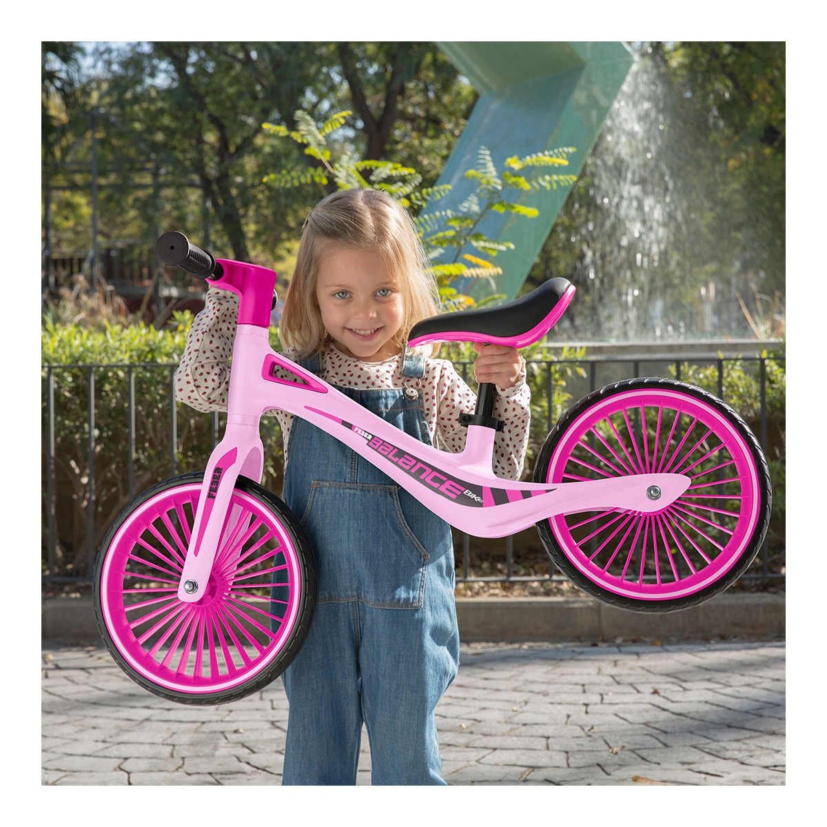 Bicicleta Balance Bike Rosa Feber 7