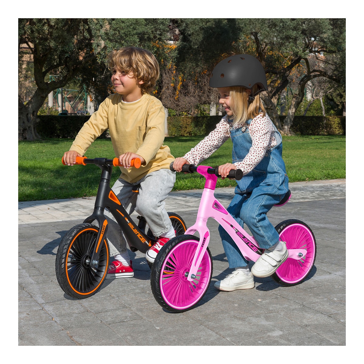 Bicicleta Balance Bike Rosa Feber 8
