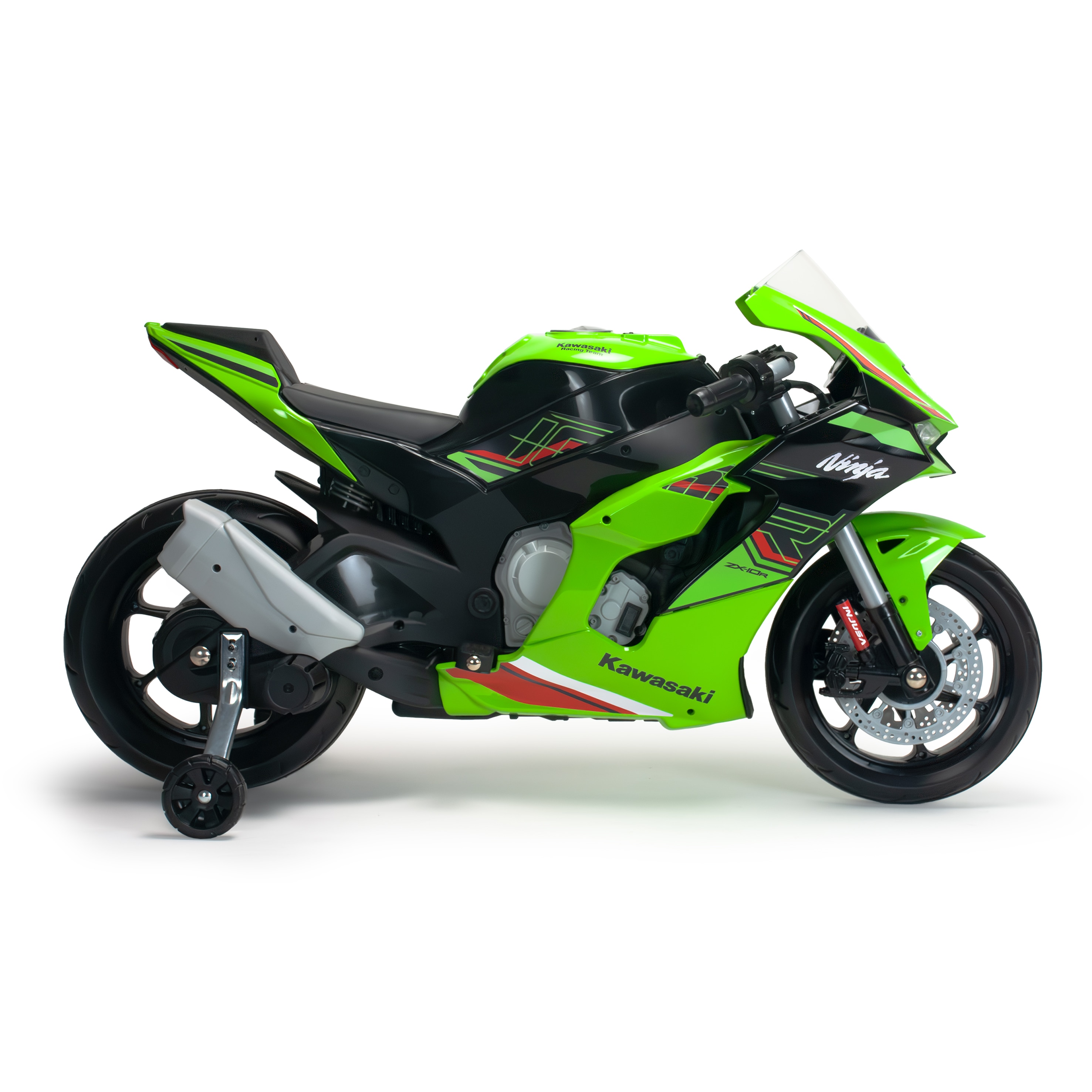 Vehículo batería Moto Kawasaki Ninja 12V, Injusa Verde / Negro-2