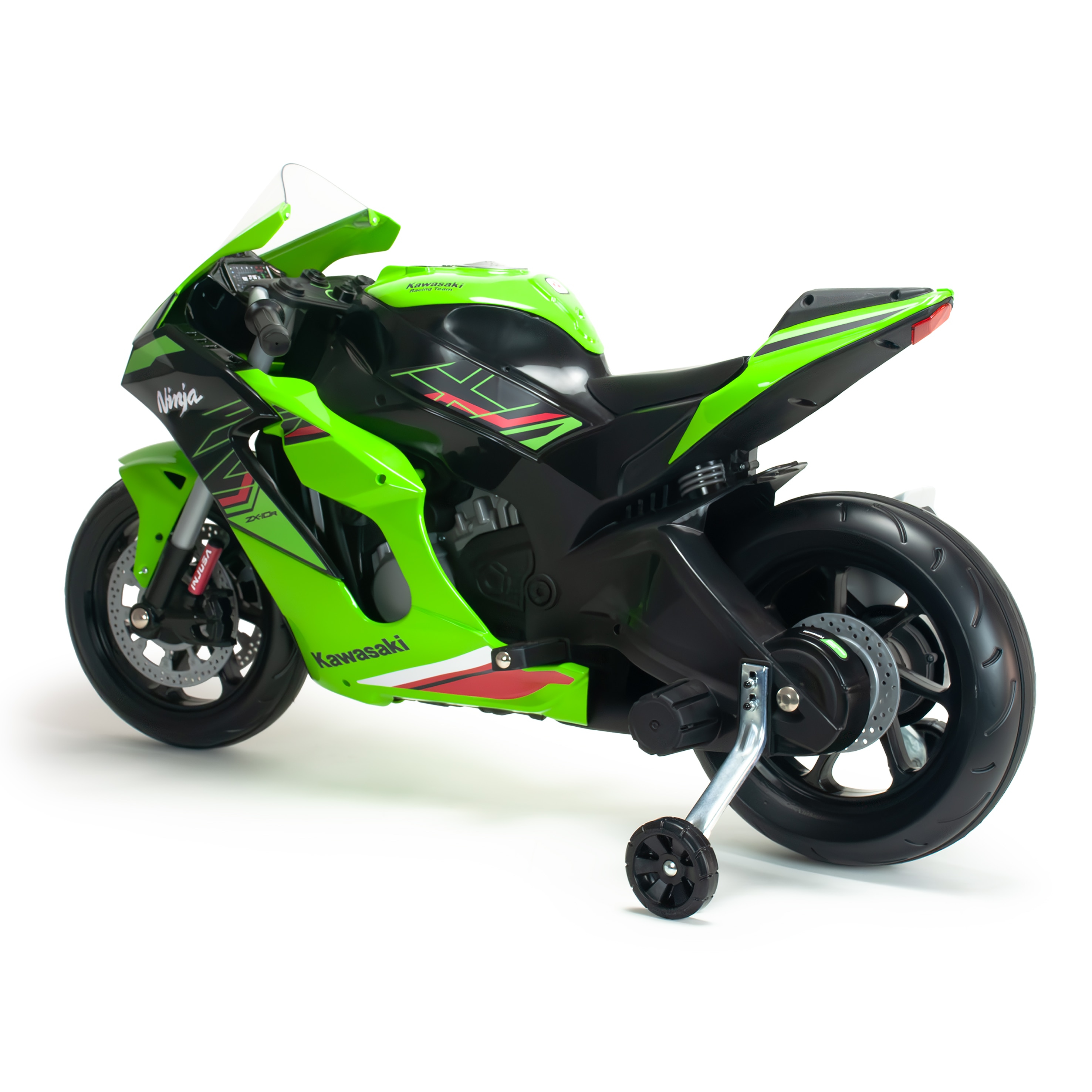 Vehículo batería Moto Kawasaki Ninja 12V, Injusa Verde / Negro-5