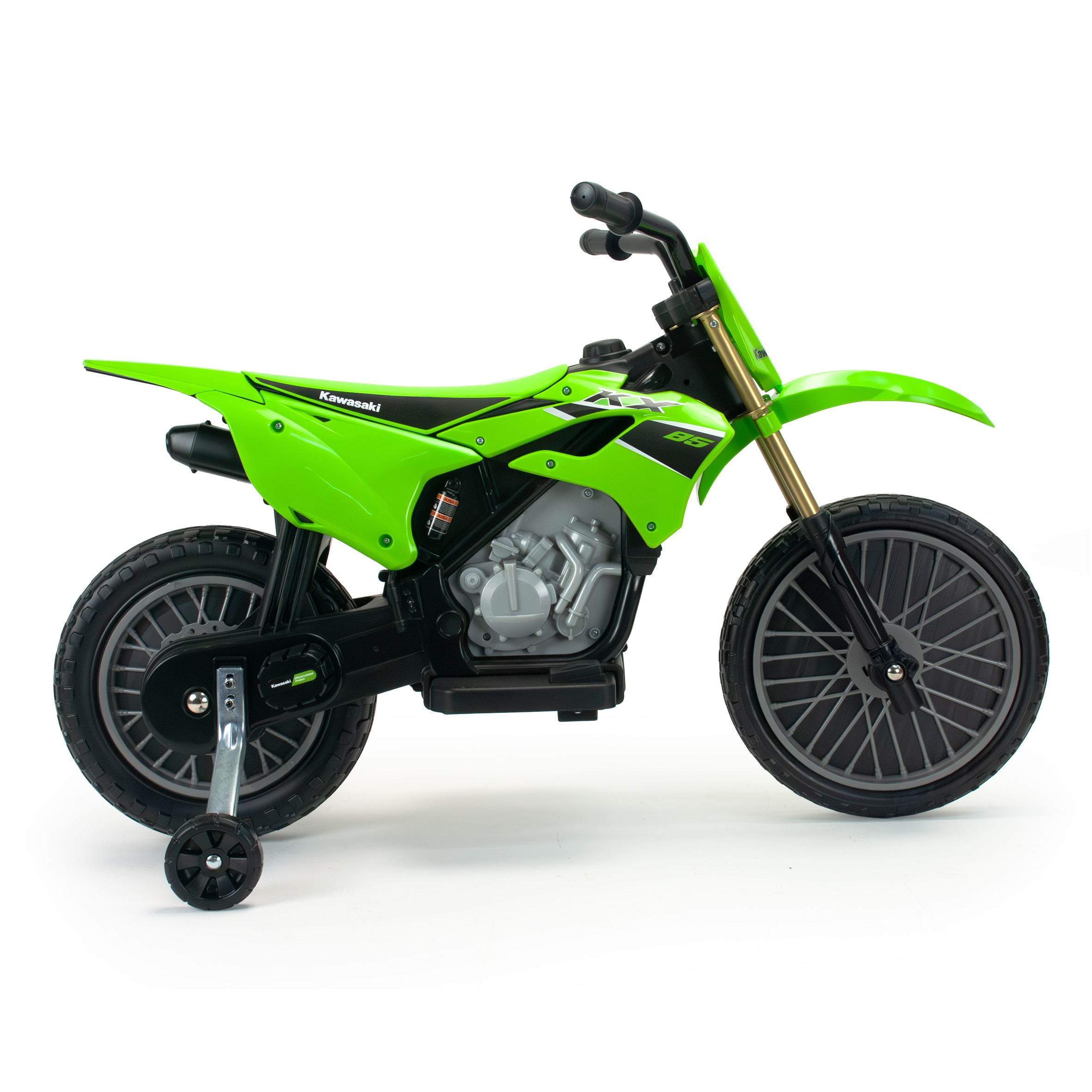 Vehículo batería Moto Cross Kawasaki KX 85 II 12V, Injusa Verde / Negro-2