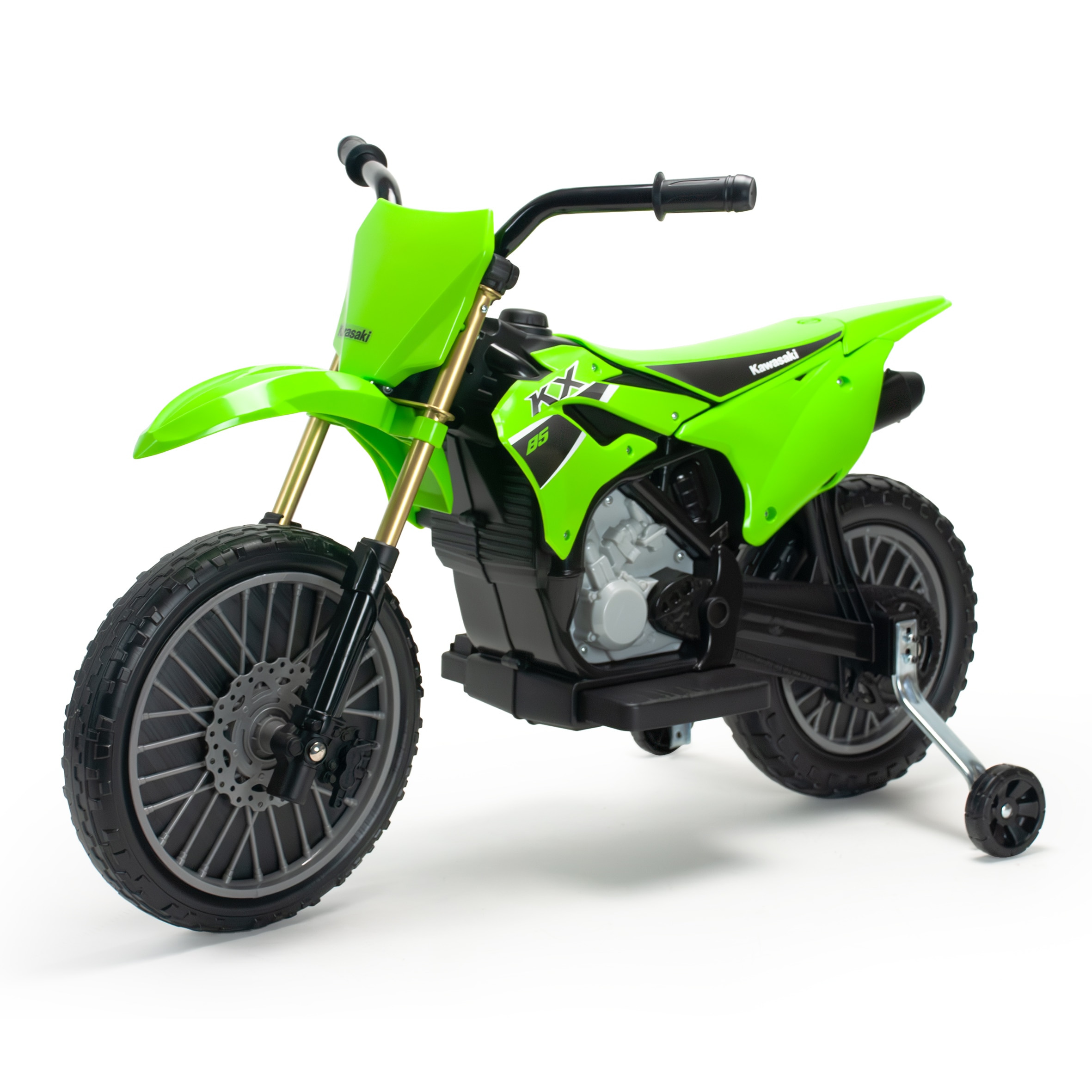 Vehículo batería Moto Cross Kawasaki KX 85 II 12V, Injusa Verde / Negro-3