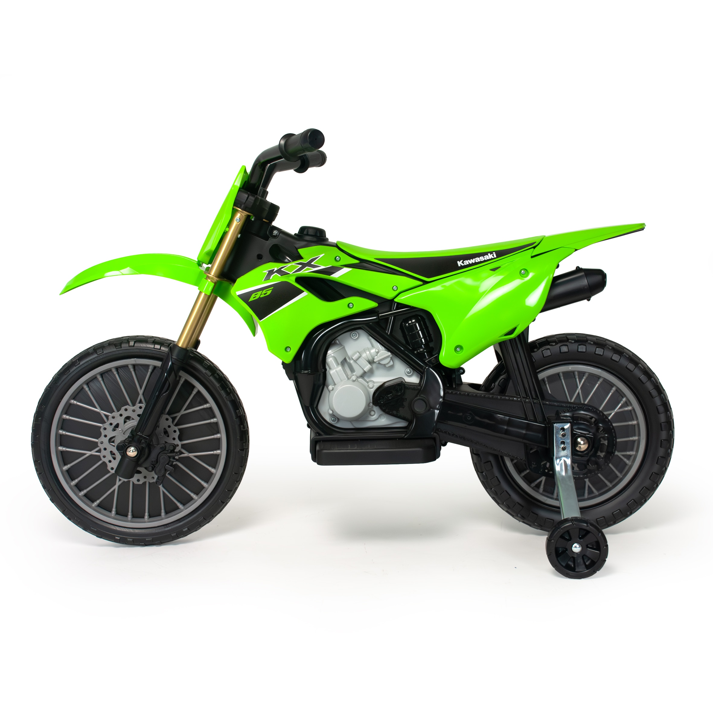 Vehículo batería Moto Cross Kawasaki KX 85 II 12V, Injusa Verde / Negro-4