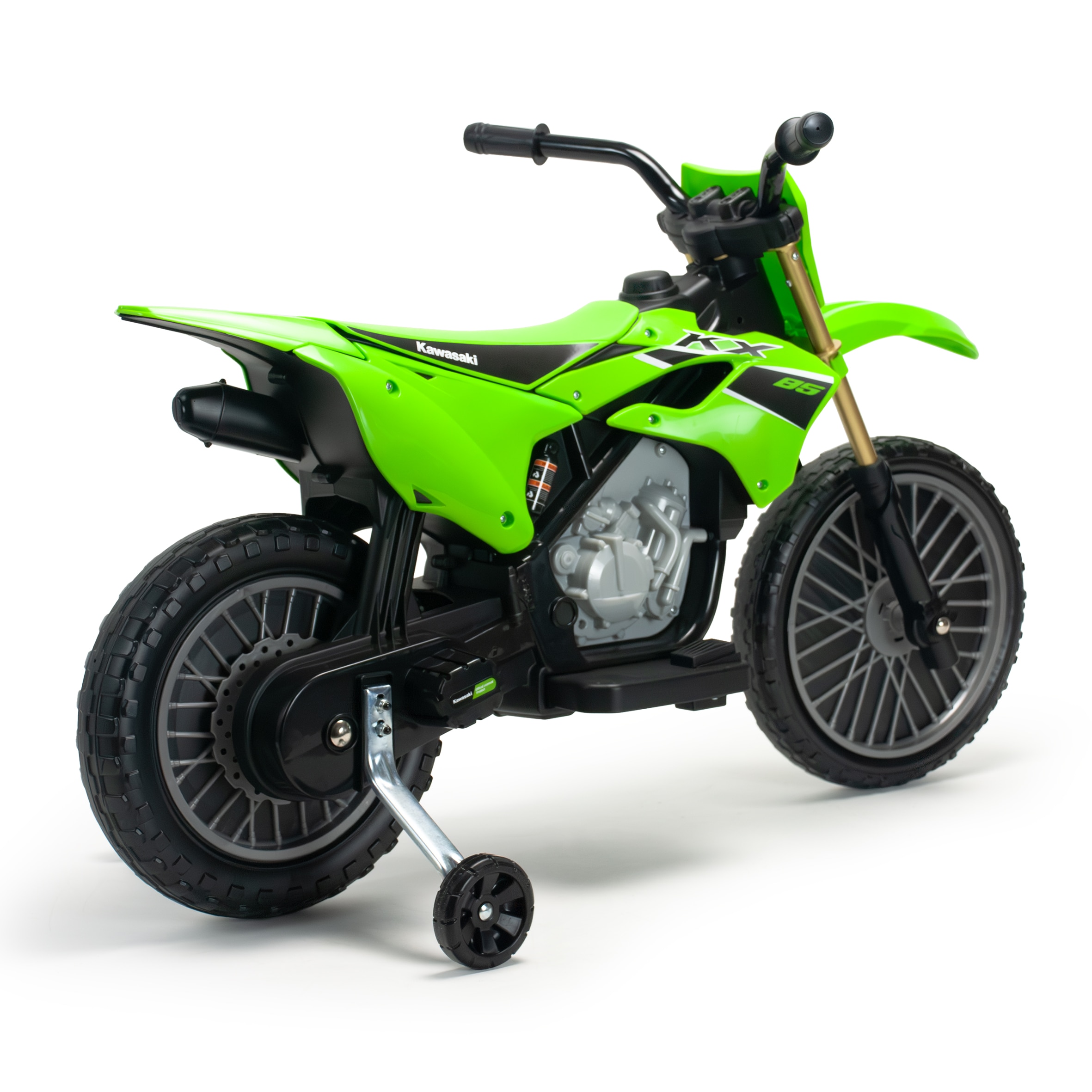 Vehículo batería Moto Cross Kawasaki KX 85 II 12V, Injusa Verde / Negro-5