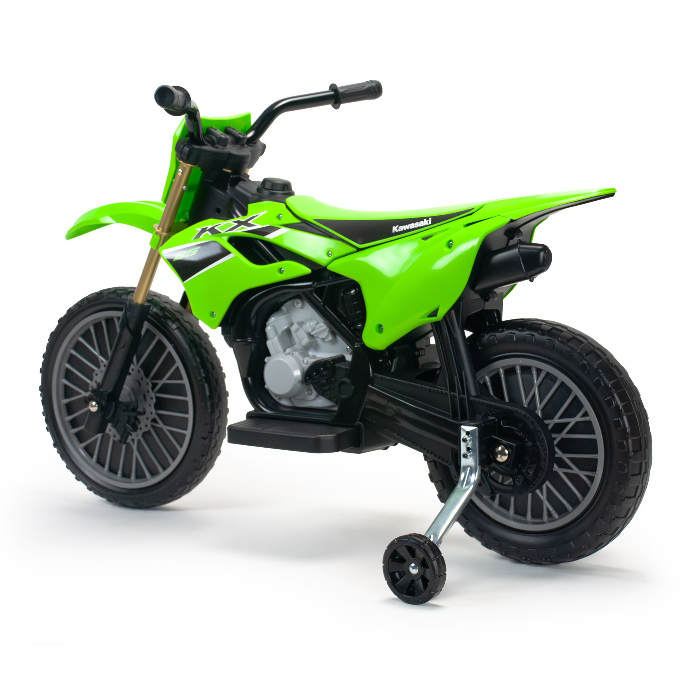 Vehículo batería Moto Cross Kawasaki KX 85 II 12V, Injusa Verde / Negro-6